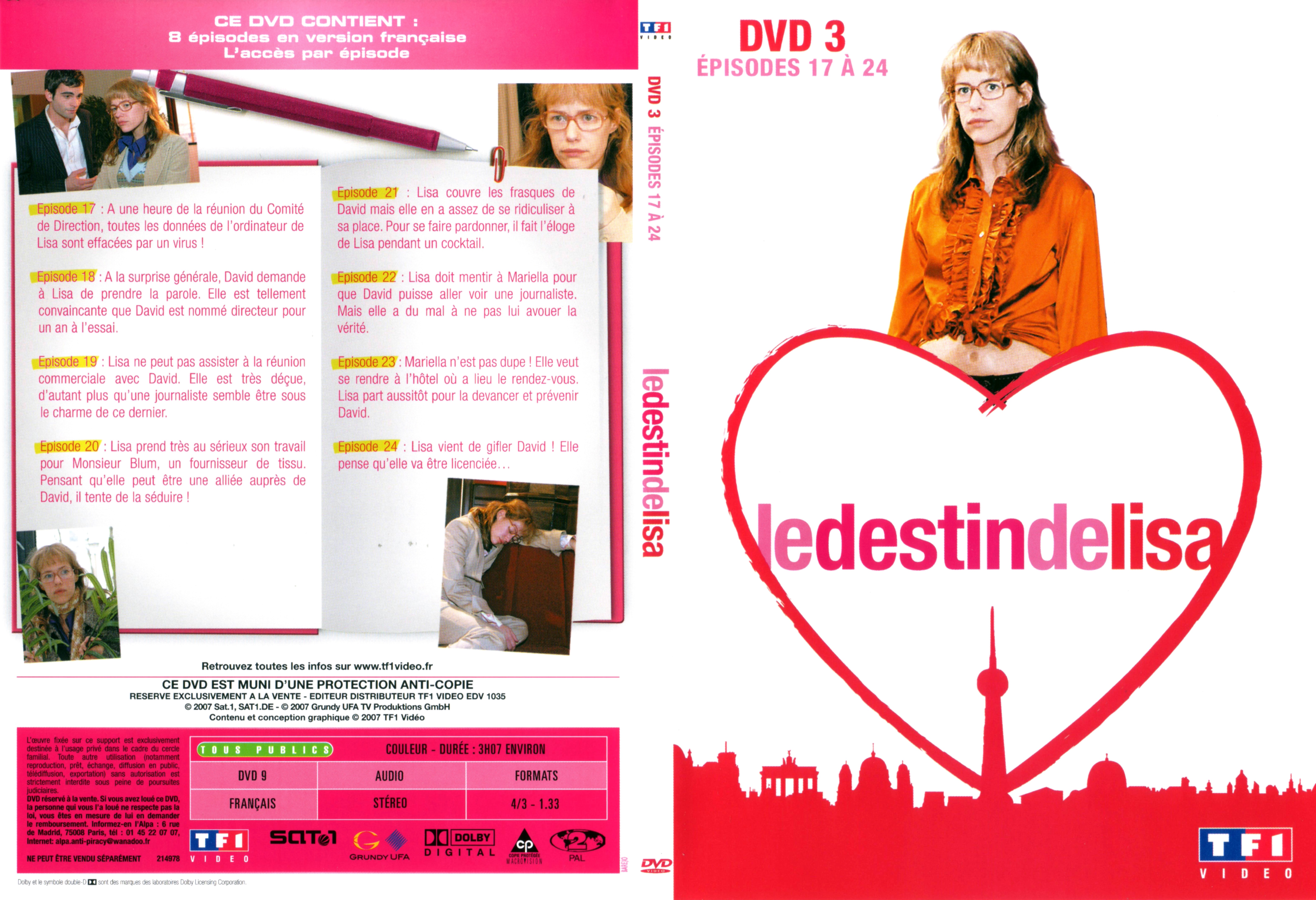 Jaquette DVD Le destin de Lisa COFFRET 1 DVD 3