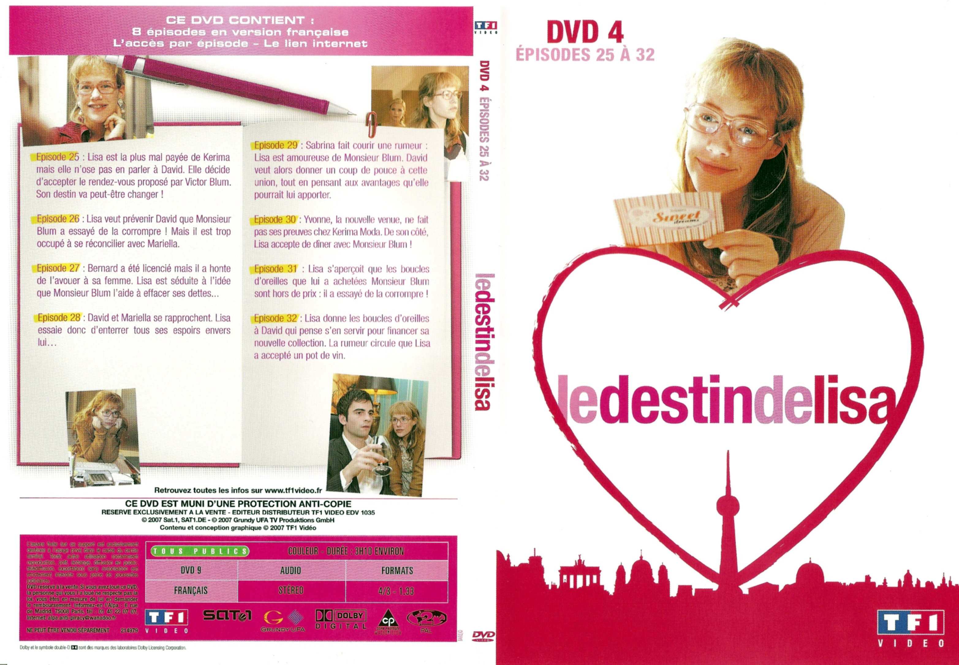Jaquette DVD Le destin de Lisa COFFRET 2 DVD 4