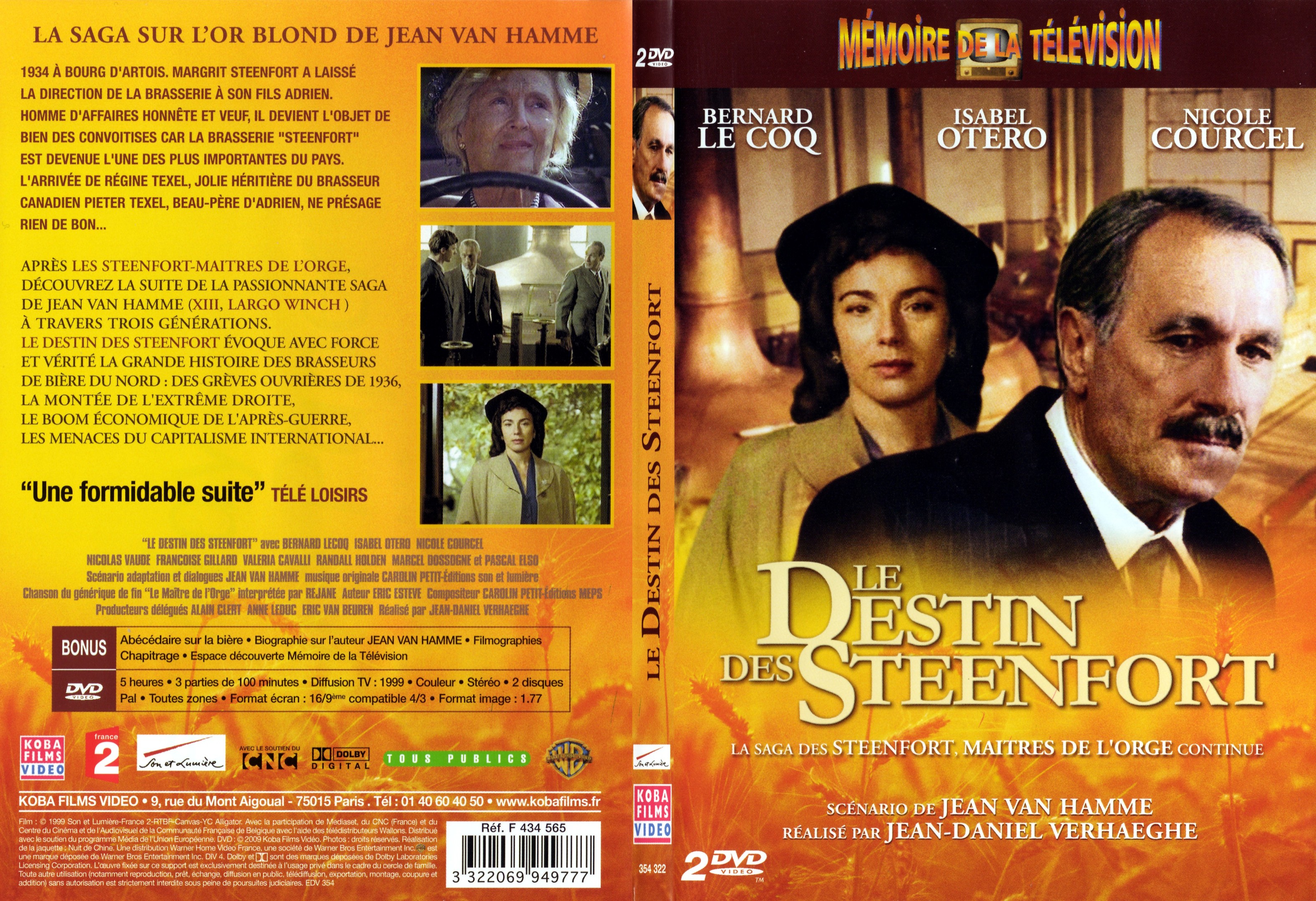 Jaquette DVD Le destin des Steenfort - SLIM
