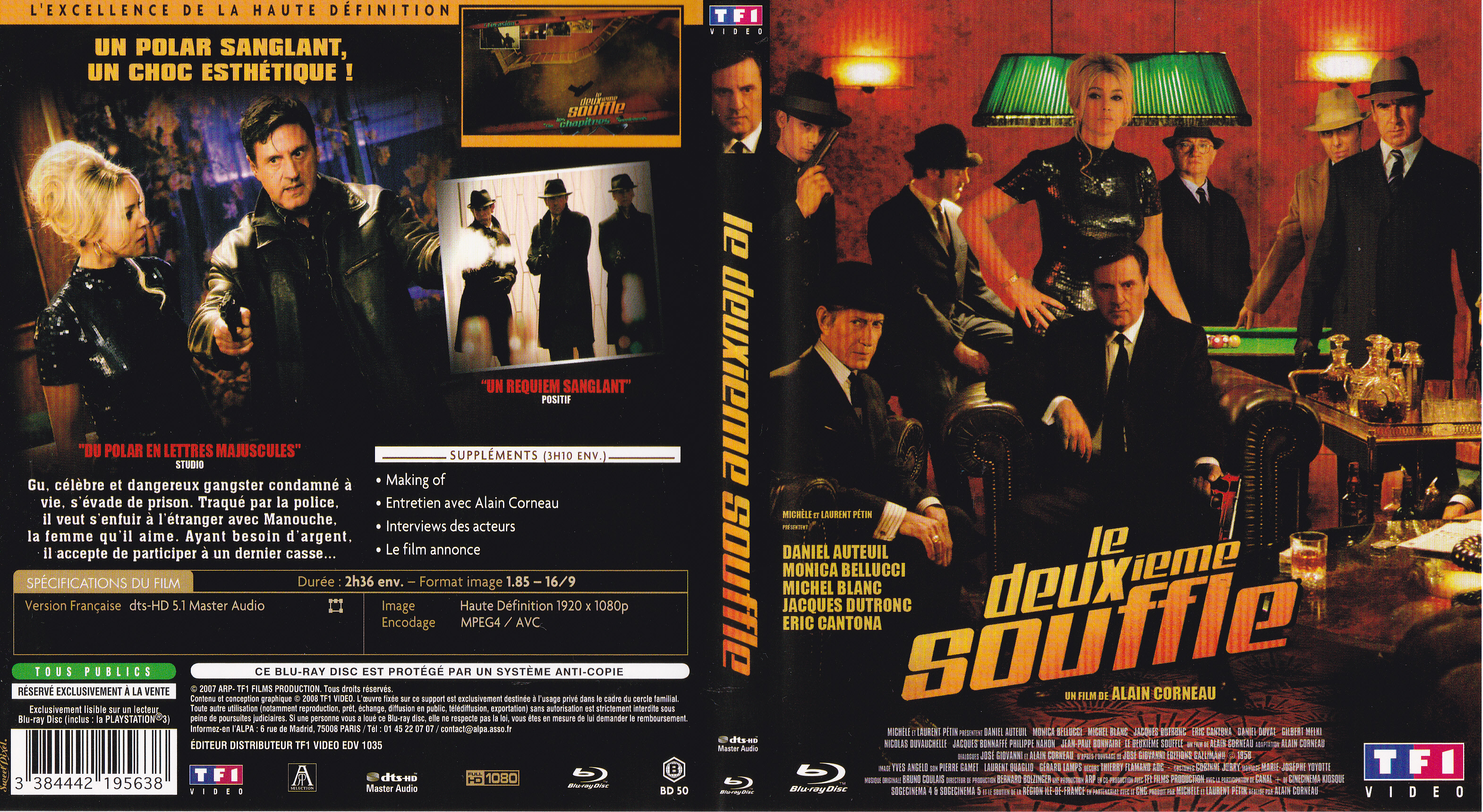 Jaquette DVD Le deuxieme souffle (2007) (BLU-RAY)