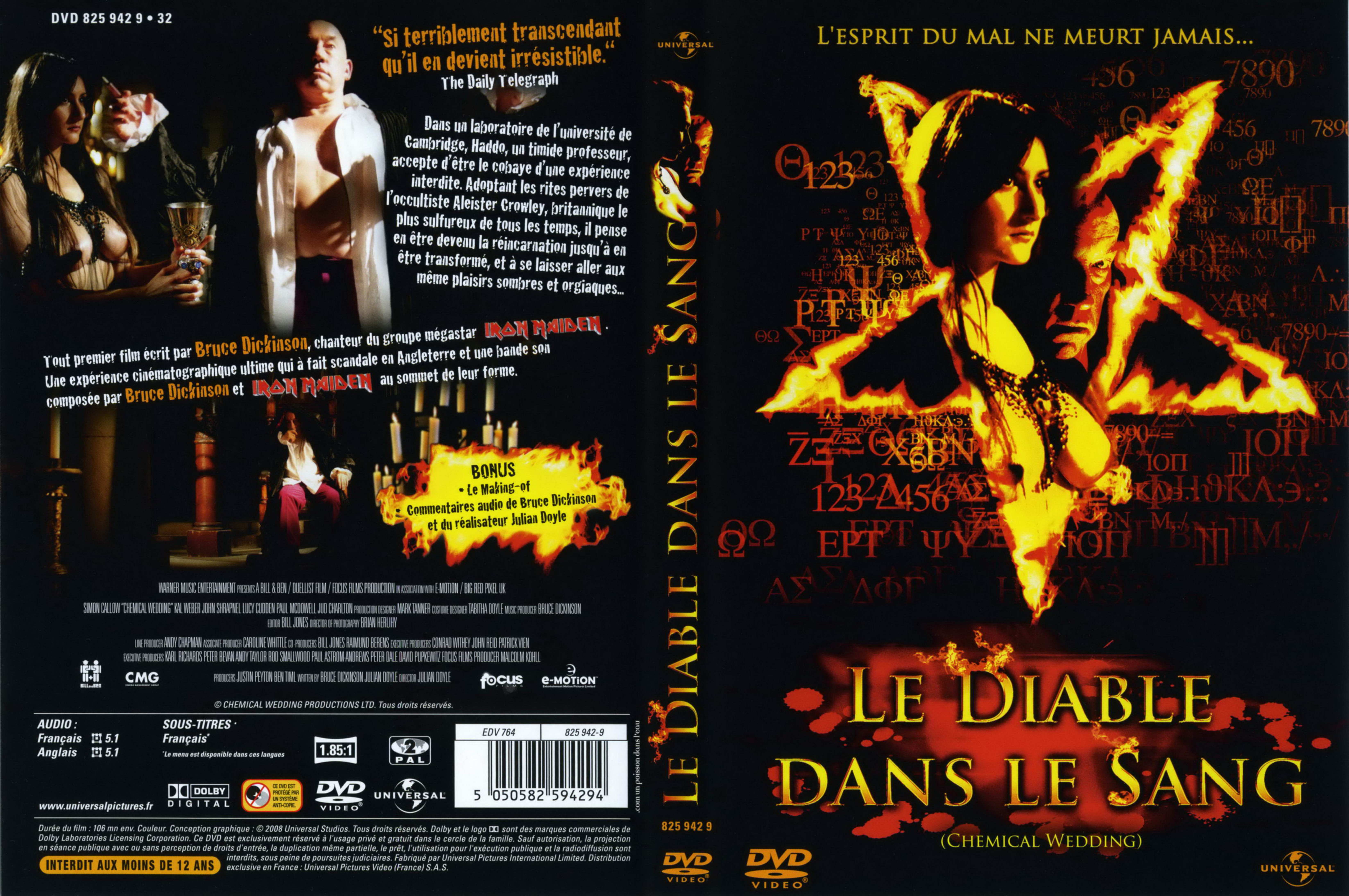 Jaquette DVD Le diable dans le sang