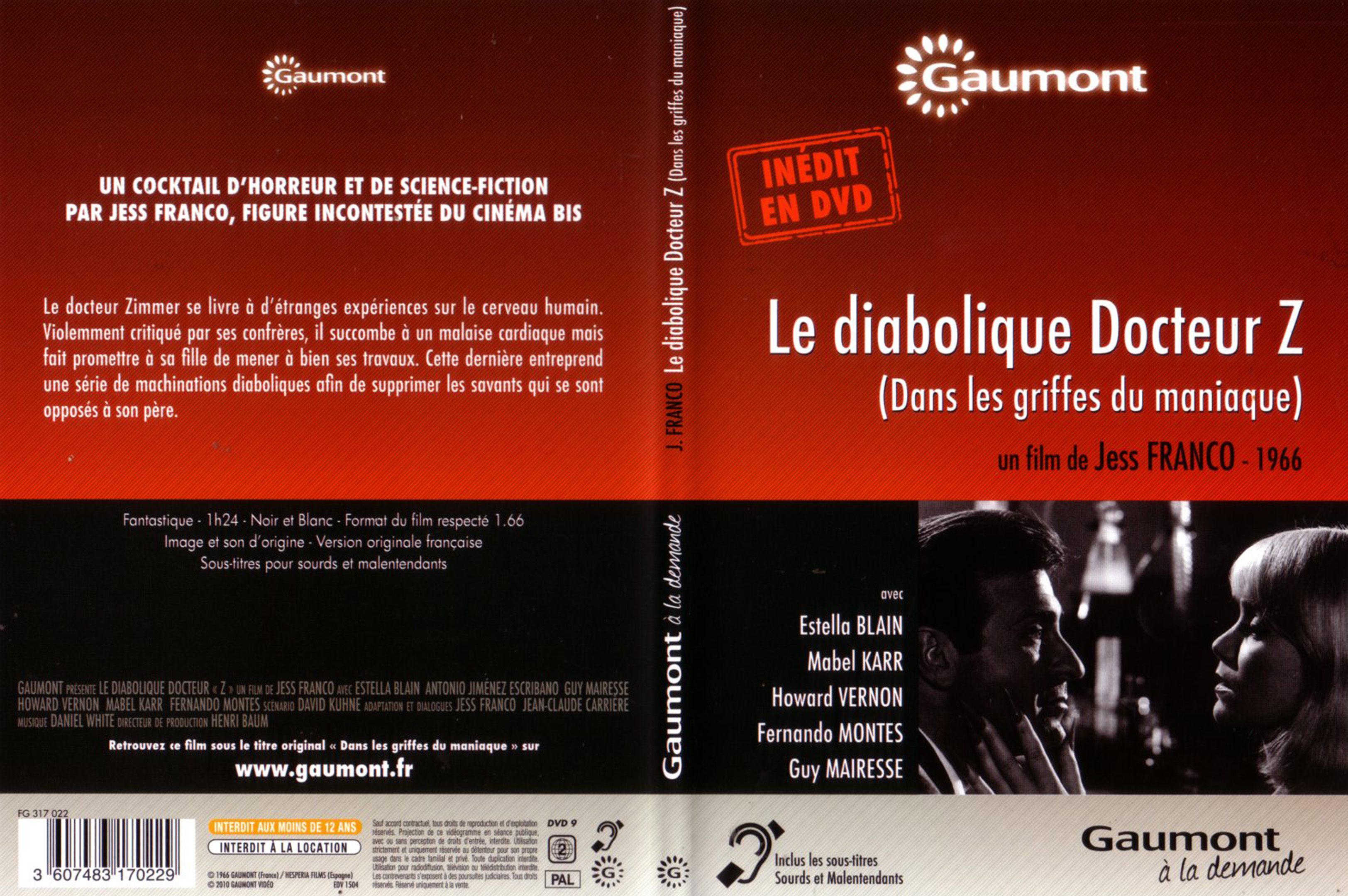 Jaquette DVD Le diabolique docteur Z