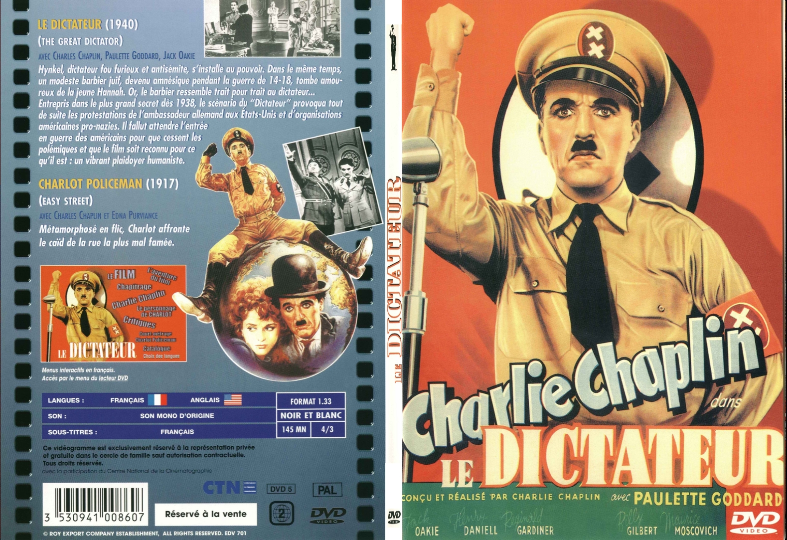 Jaquette DVD Le dictateur - SLIM