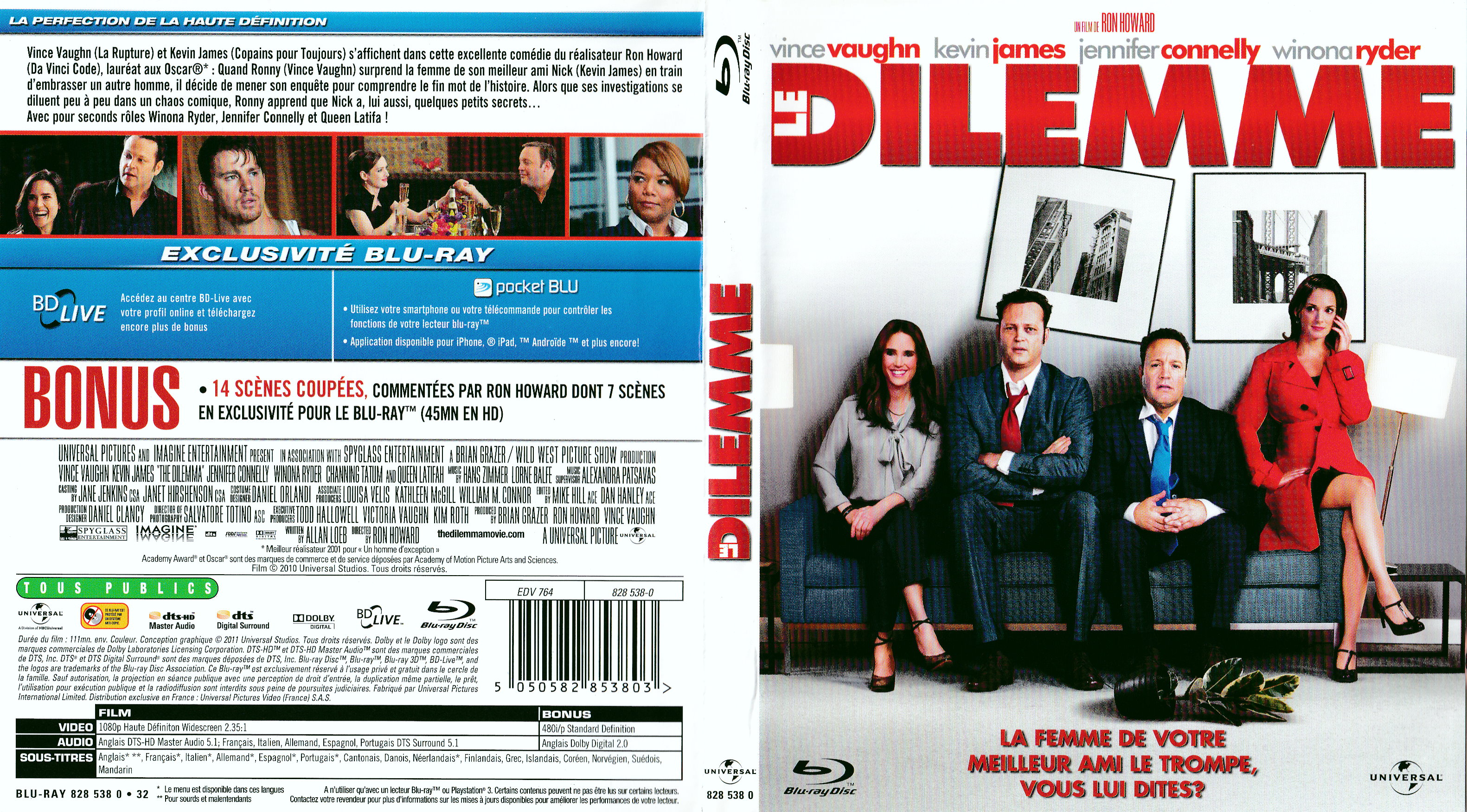 Jaquette DVD Le dilemme (BLU-RAY)