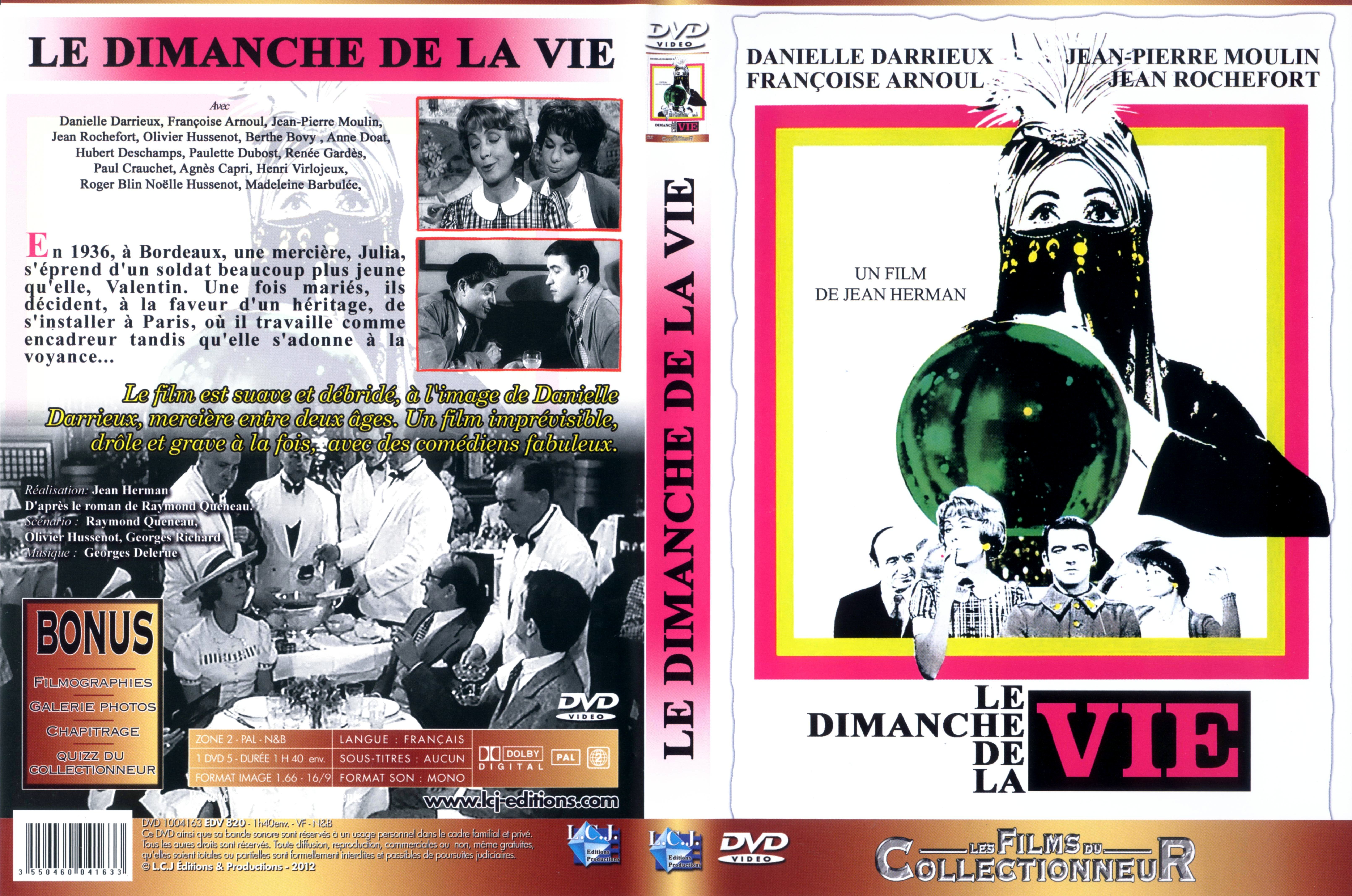 Jaquette DVD Le dimanche de la vie