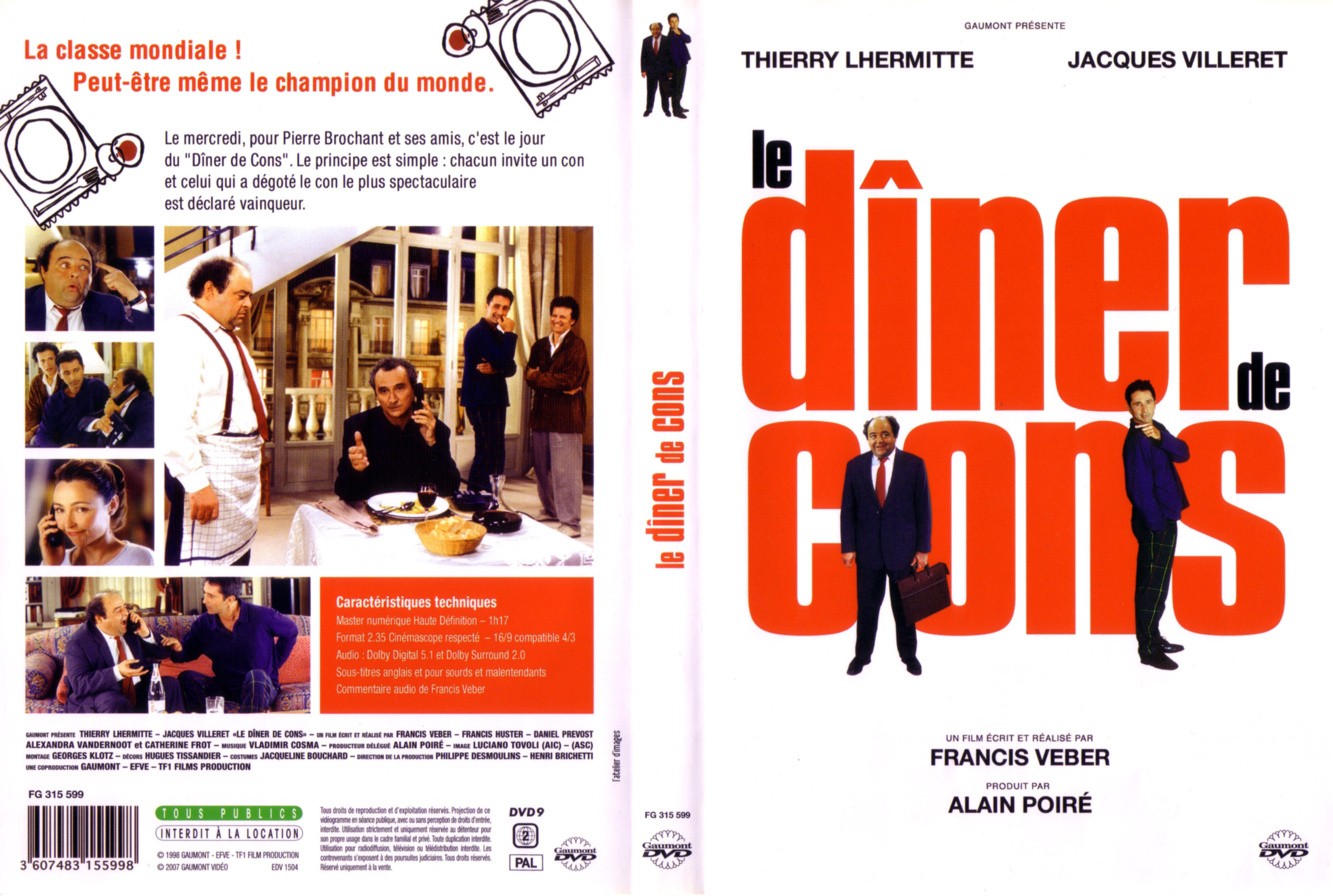 Jaquette DVD Le diner de cons v3