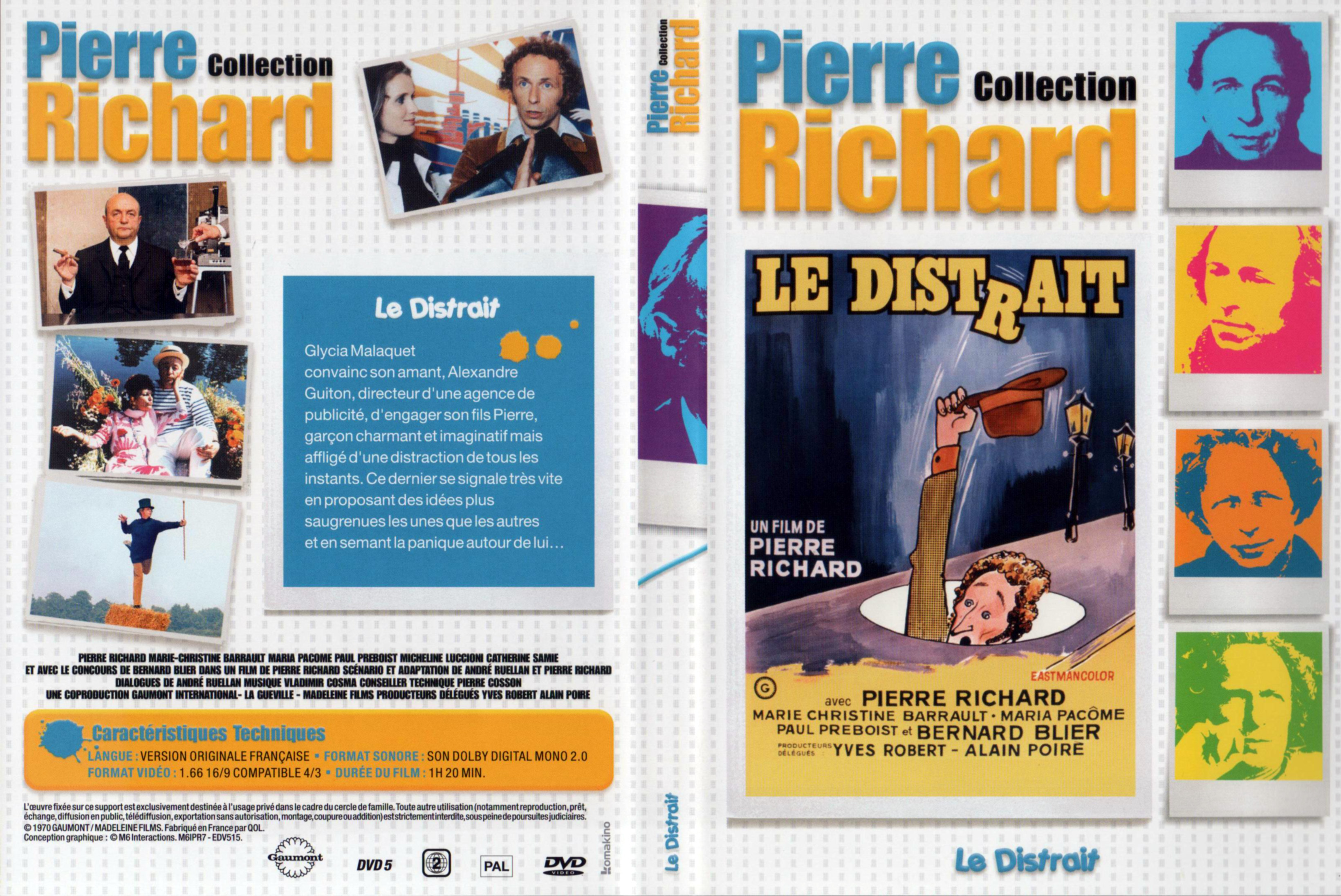 Jaquette DVD Le distrait v2