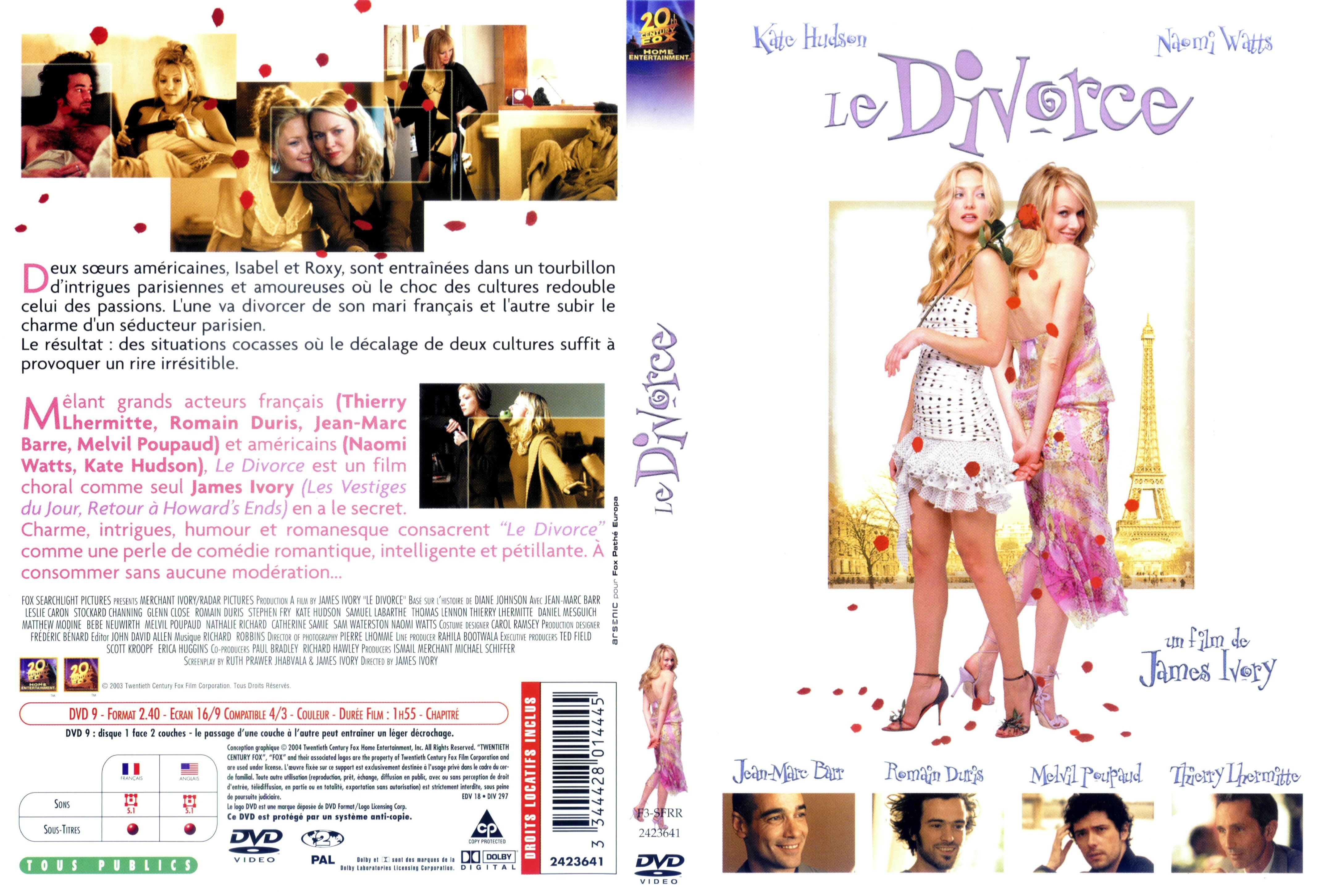 Jaquette DVD Le divorce