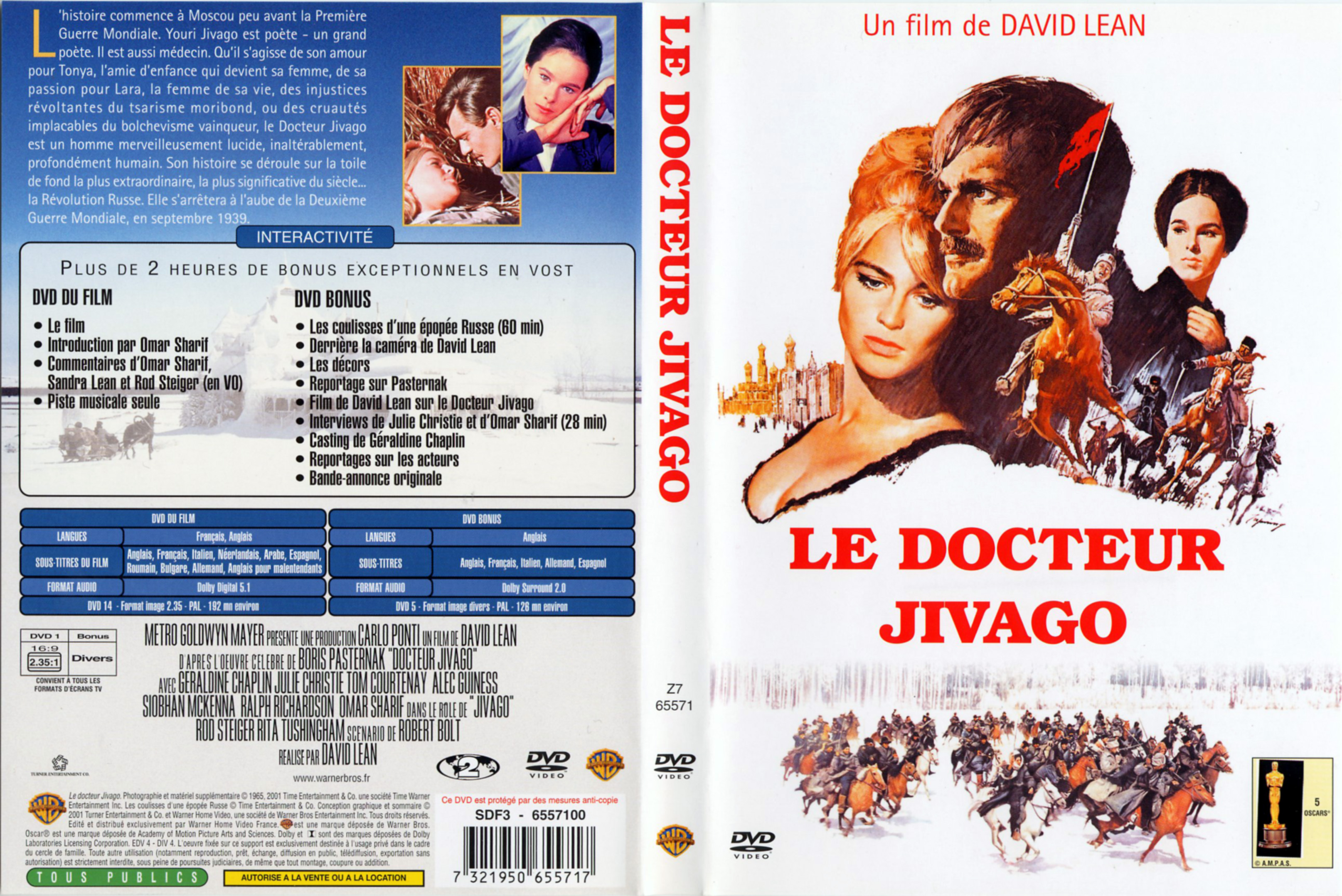 Jaquette DVD Le docteur Jivago