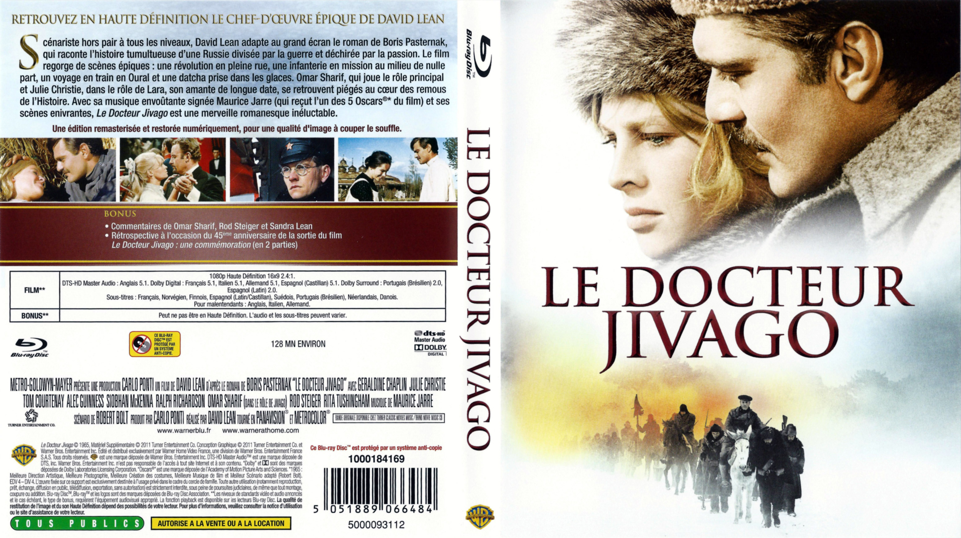 Jaquette DVD Le docteur Jivago (BLU-RAY)