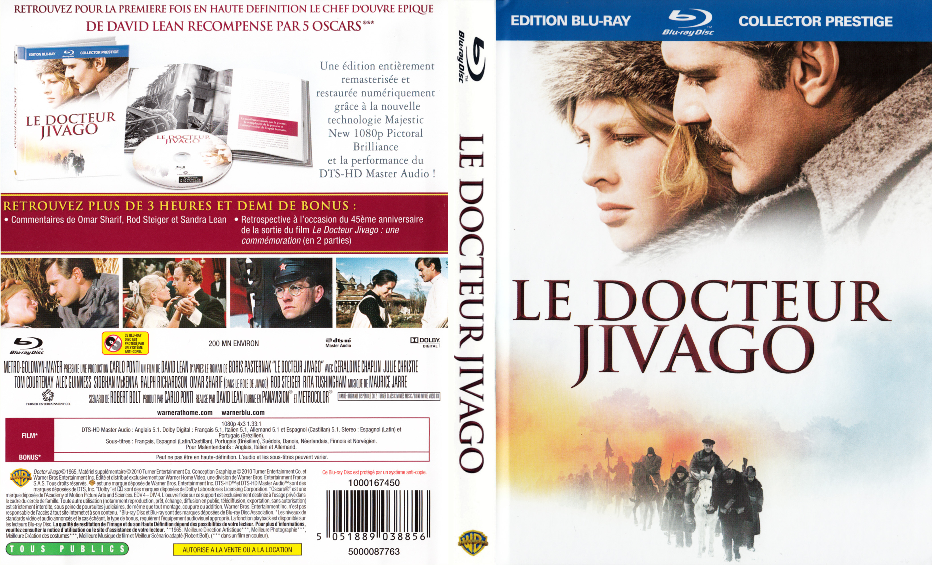 Jaquette DVD Le docteur Jivago (BLU-RAY) v2