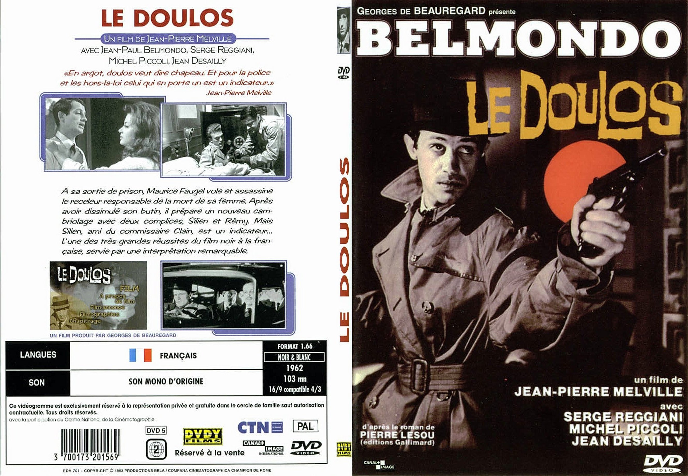 Jaquette DVD Le doulos - SLIM