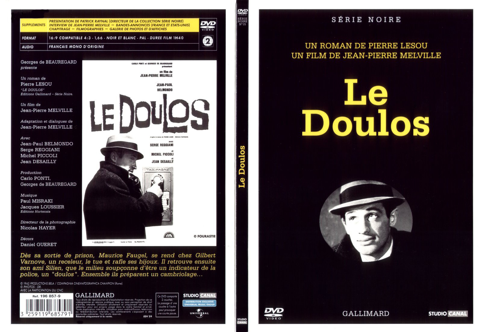 Jaquette DVD Le doulos v3