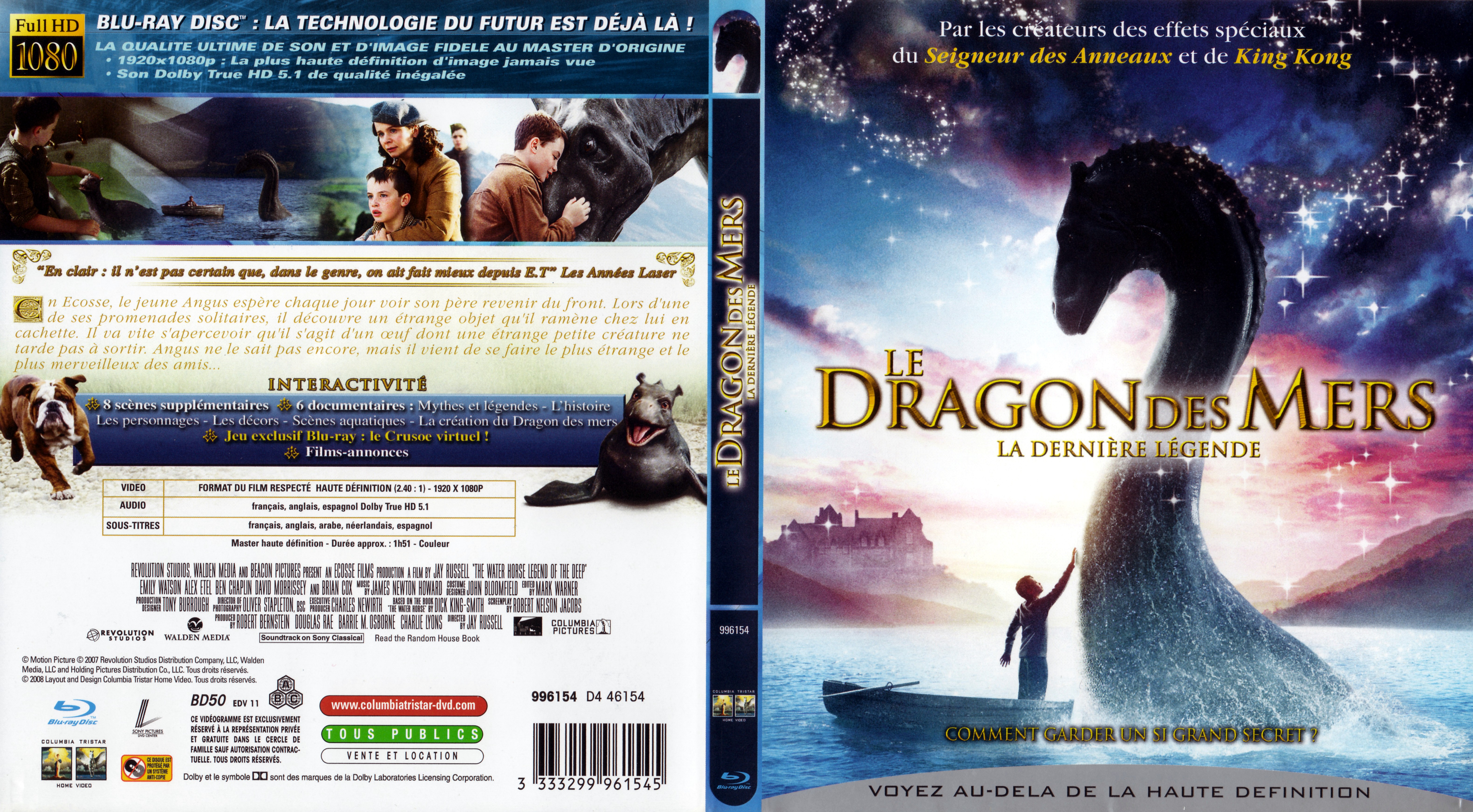 Jaquette DVD Le dragon des mers (BLU-RAY)