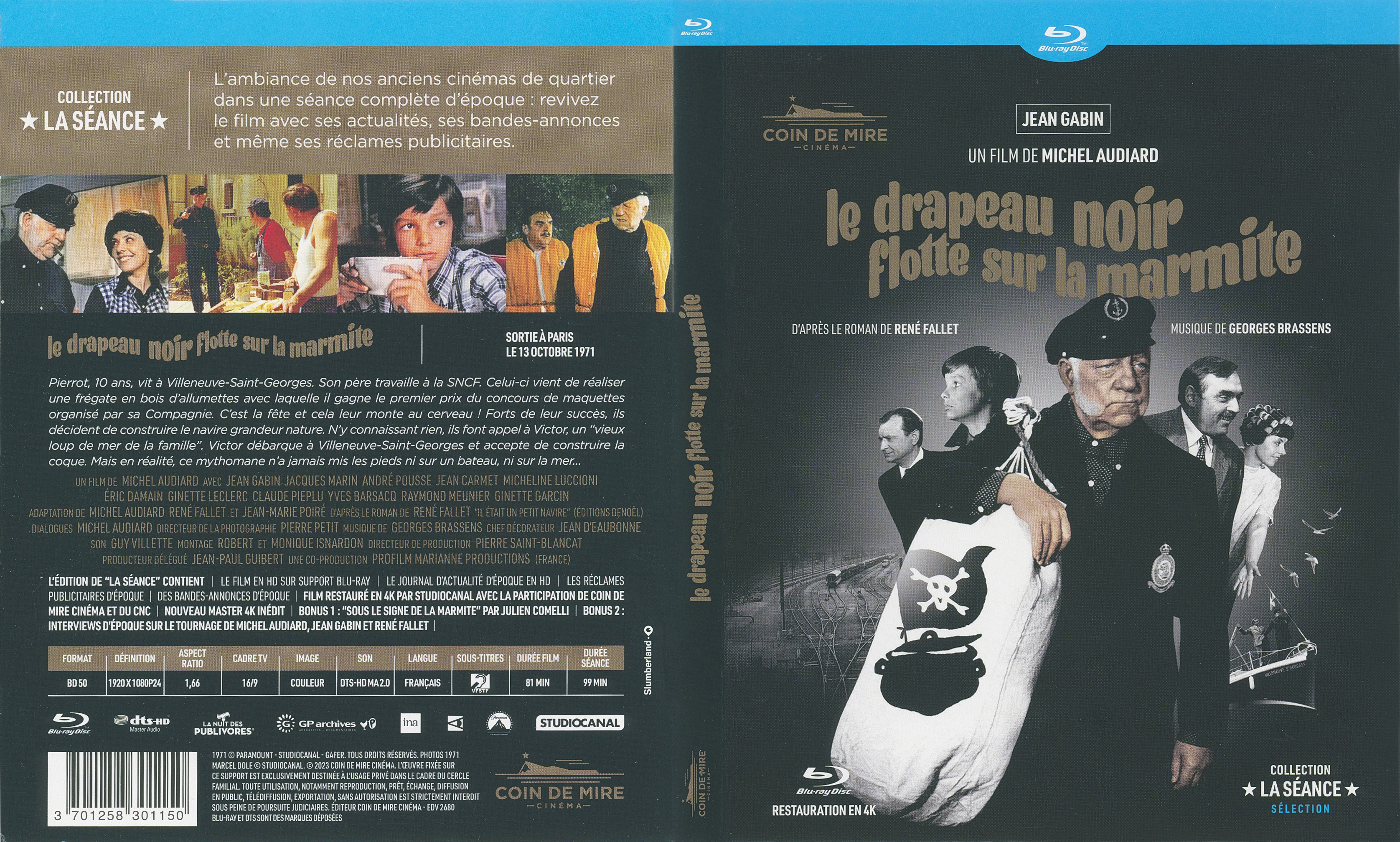 Jaquette DVD Le drapeau noir flotte sur la marmite (BLU-RAY) v2