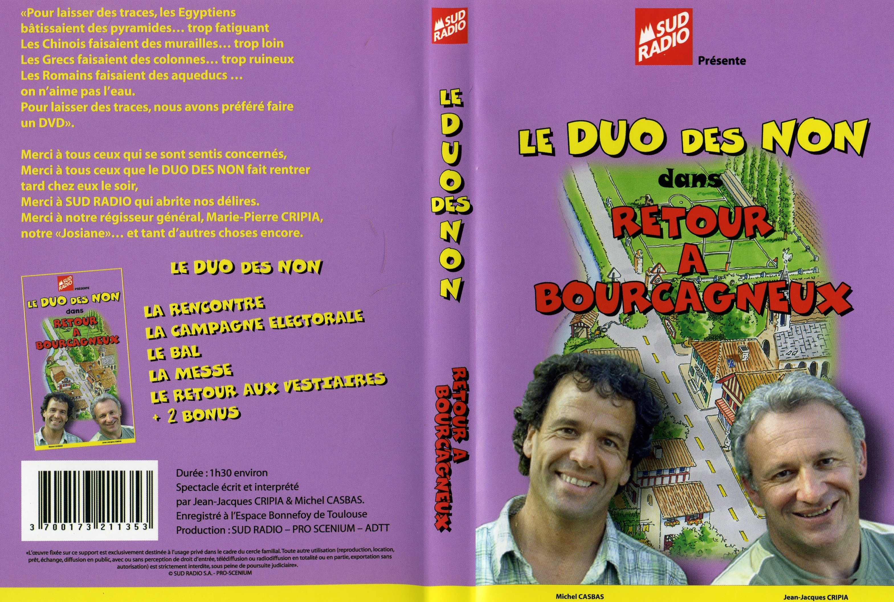 Jaquette DVD Le duo des non - retour  bourgagneux