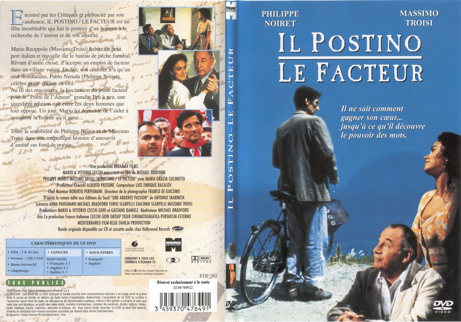 Jaquette DVD Le facteur - SLIM