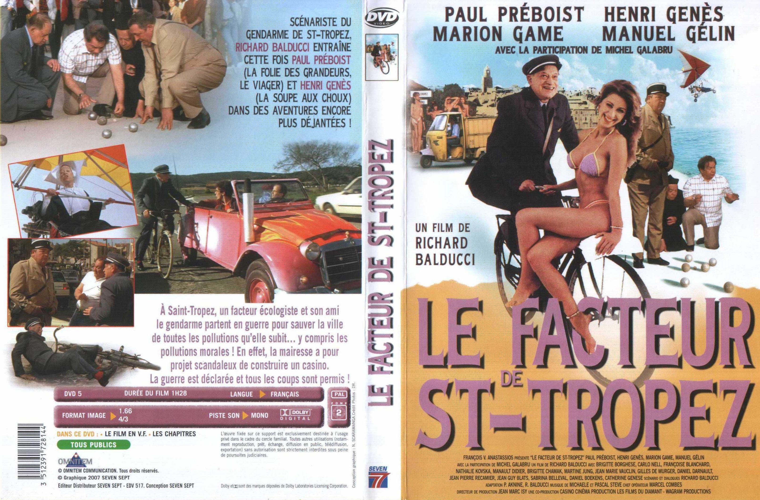 Jaquette DVD Le facteur de Saint-Tropez v2