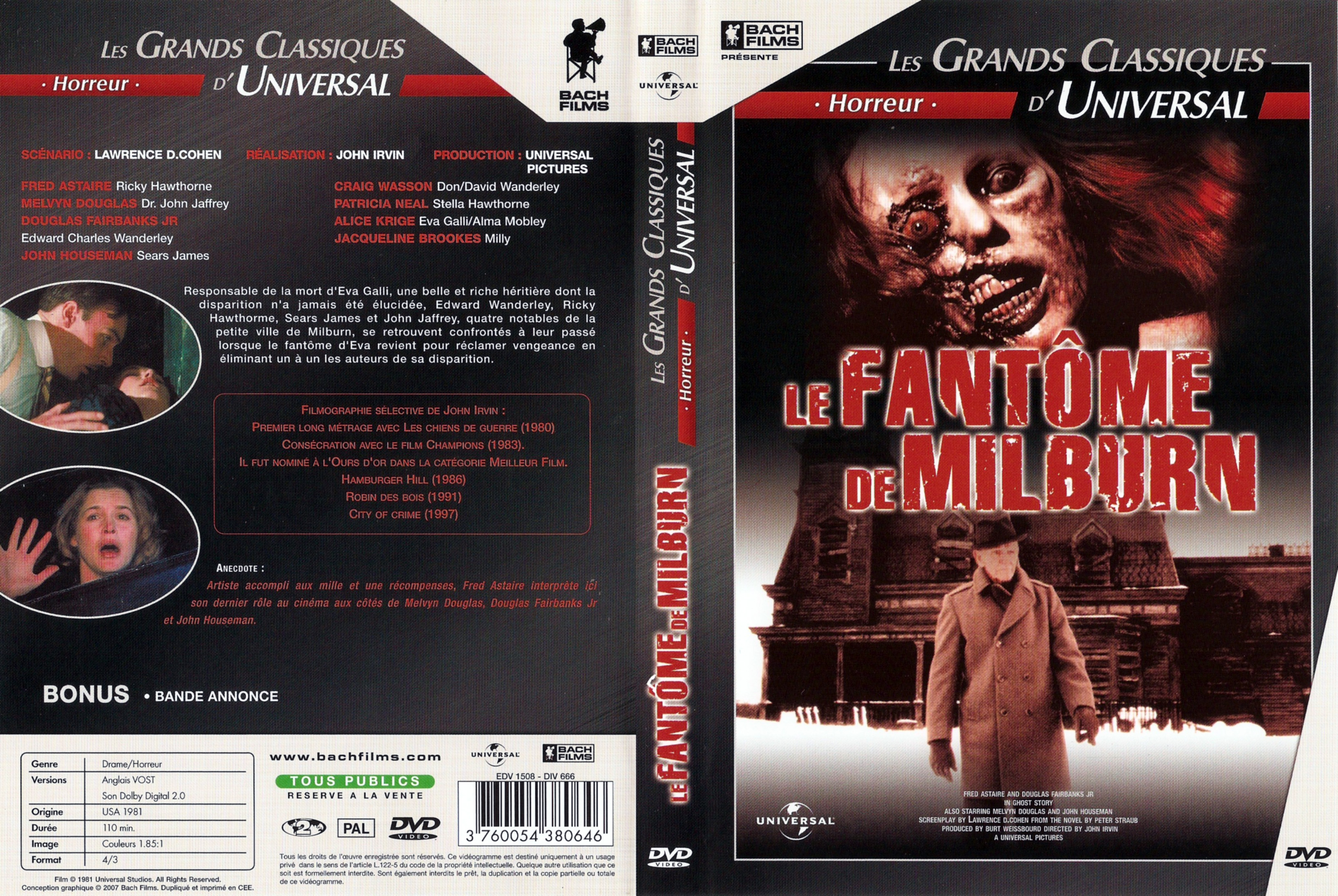 Jaquette DVD Le fantome de Milburn