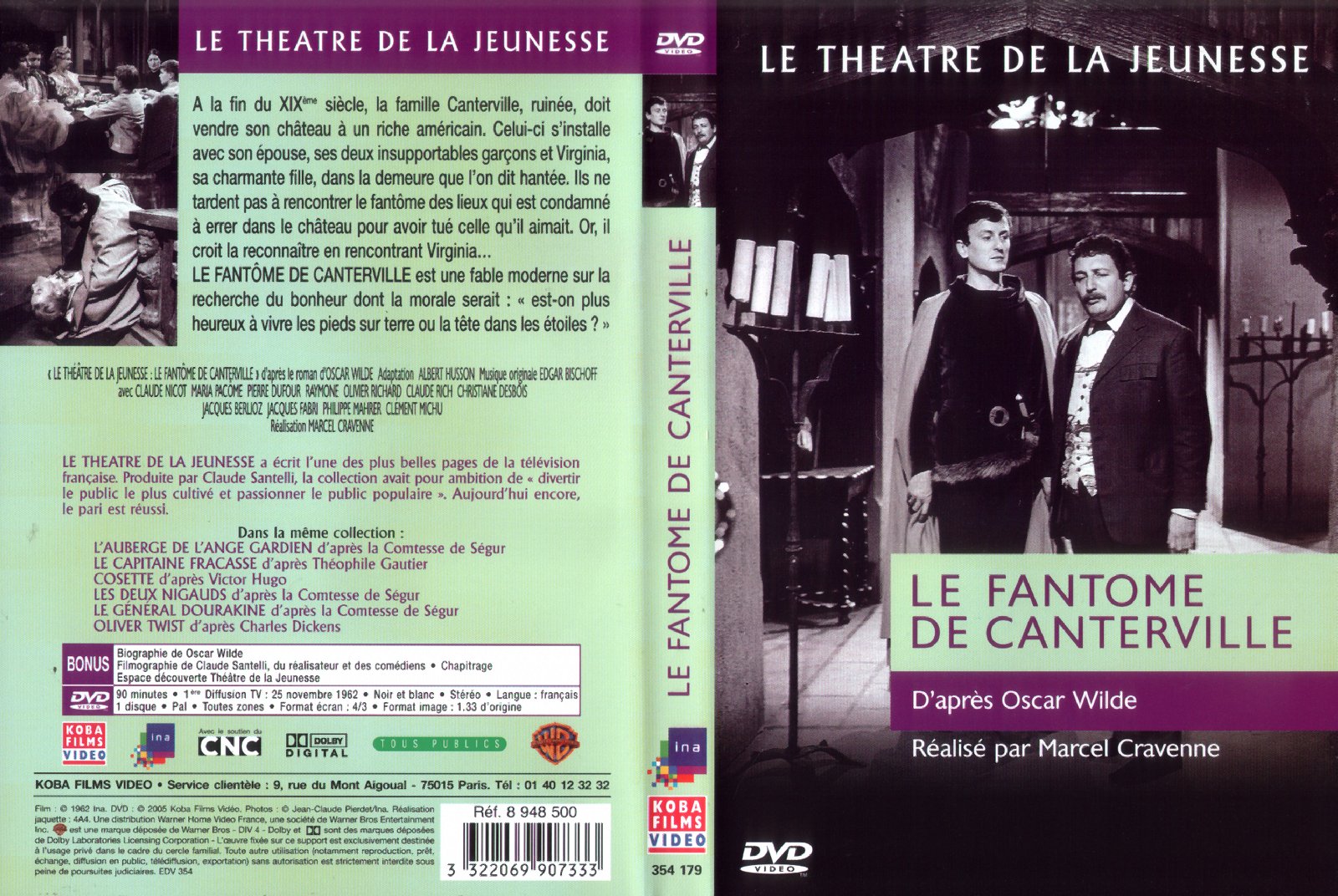 Jaquette DVD Le fantme de canterville
