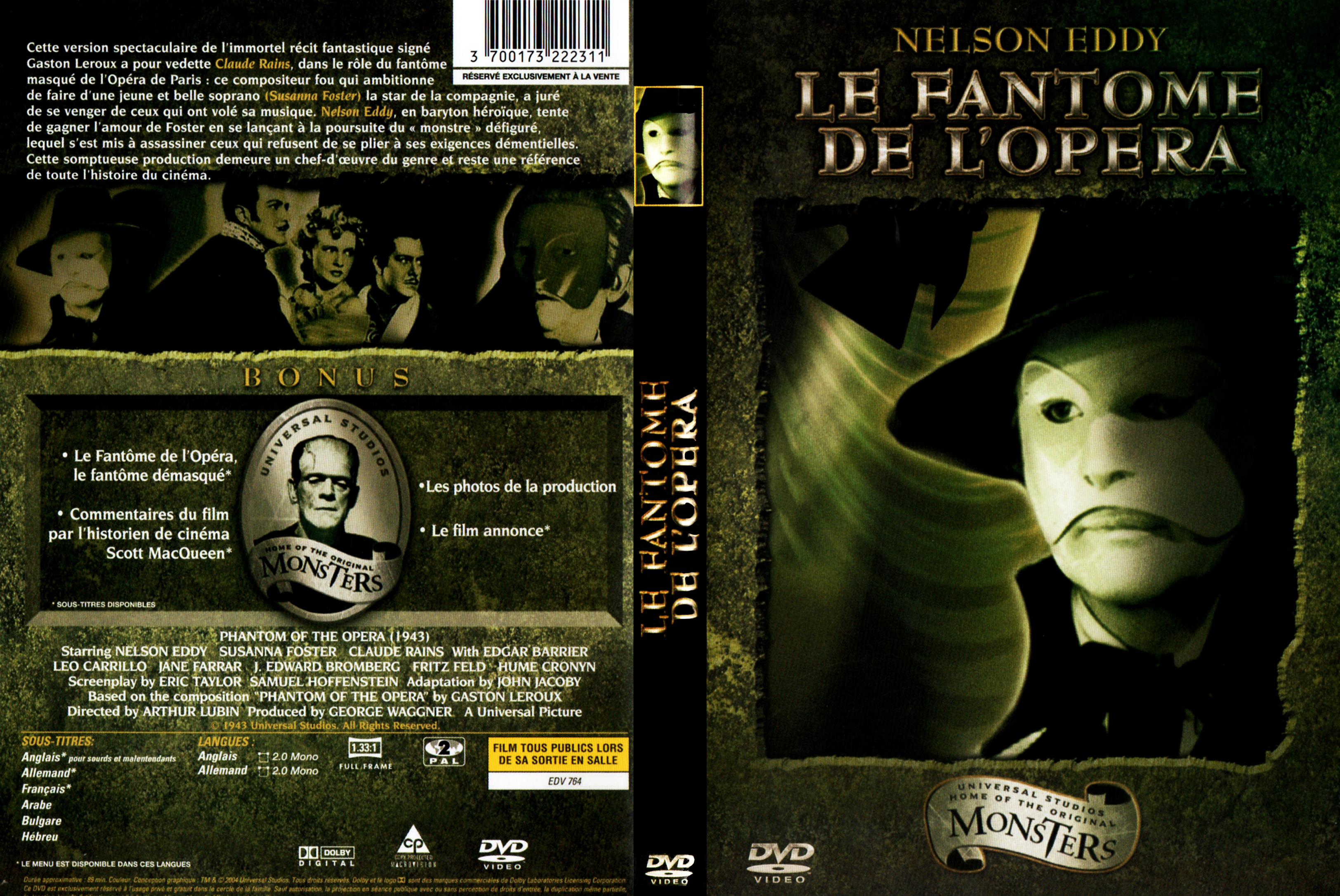 Jaquette DVD Le fantome de l