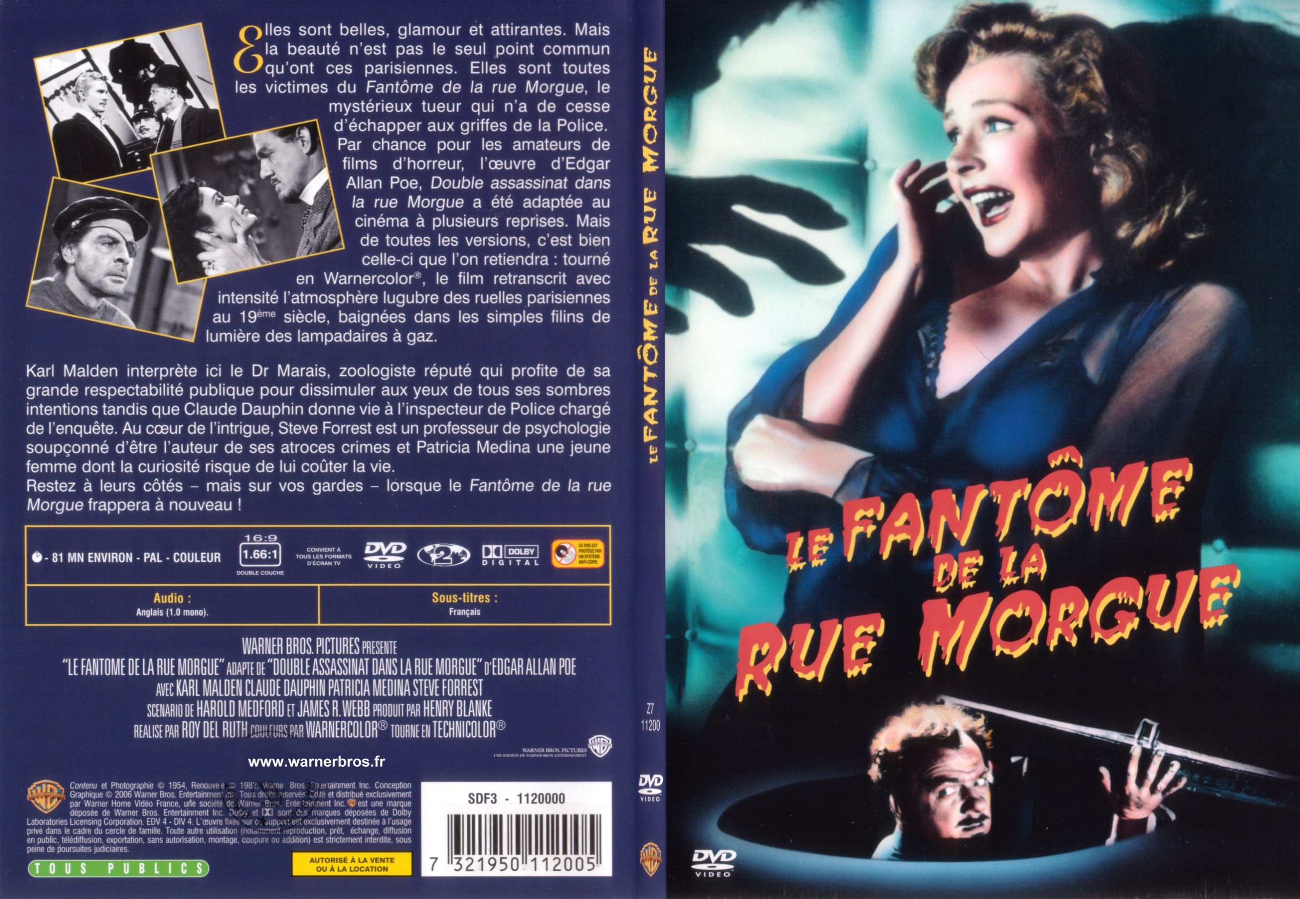 Jaquette DVD Le fantome de la rue Morgue - SLIM