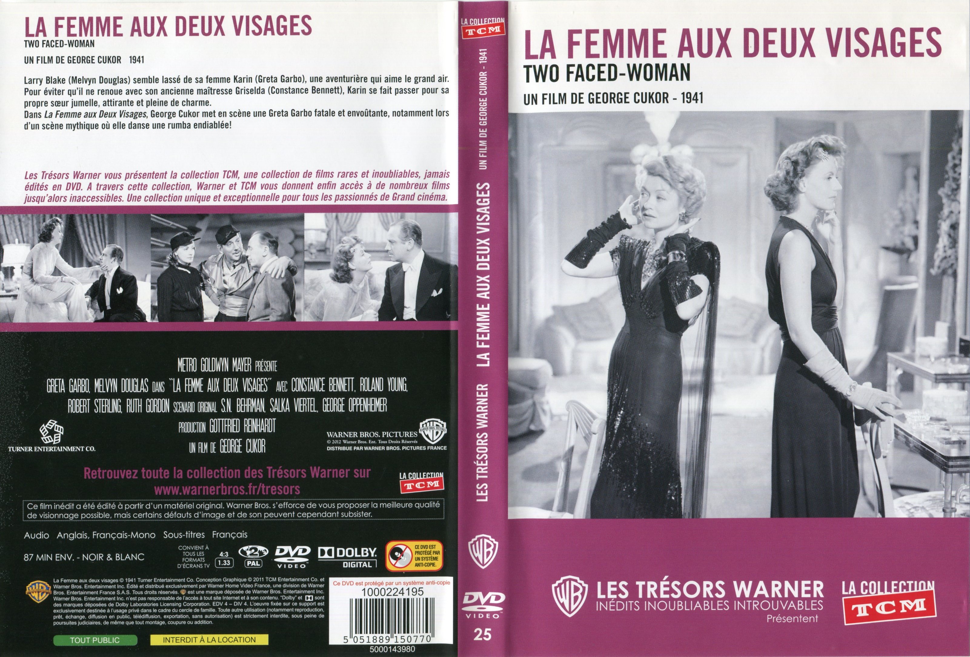 Jaquette DVD Le femme aux deux visages