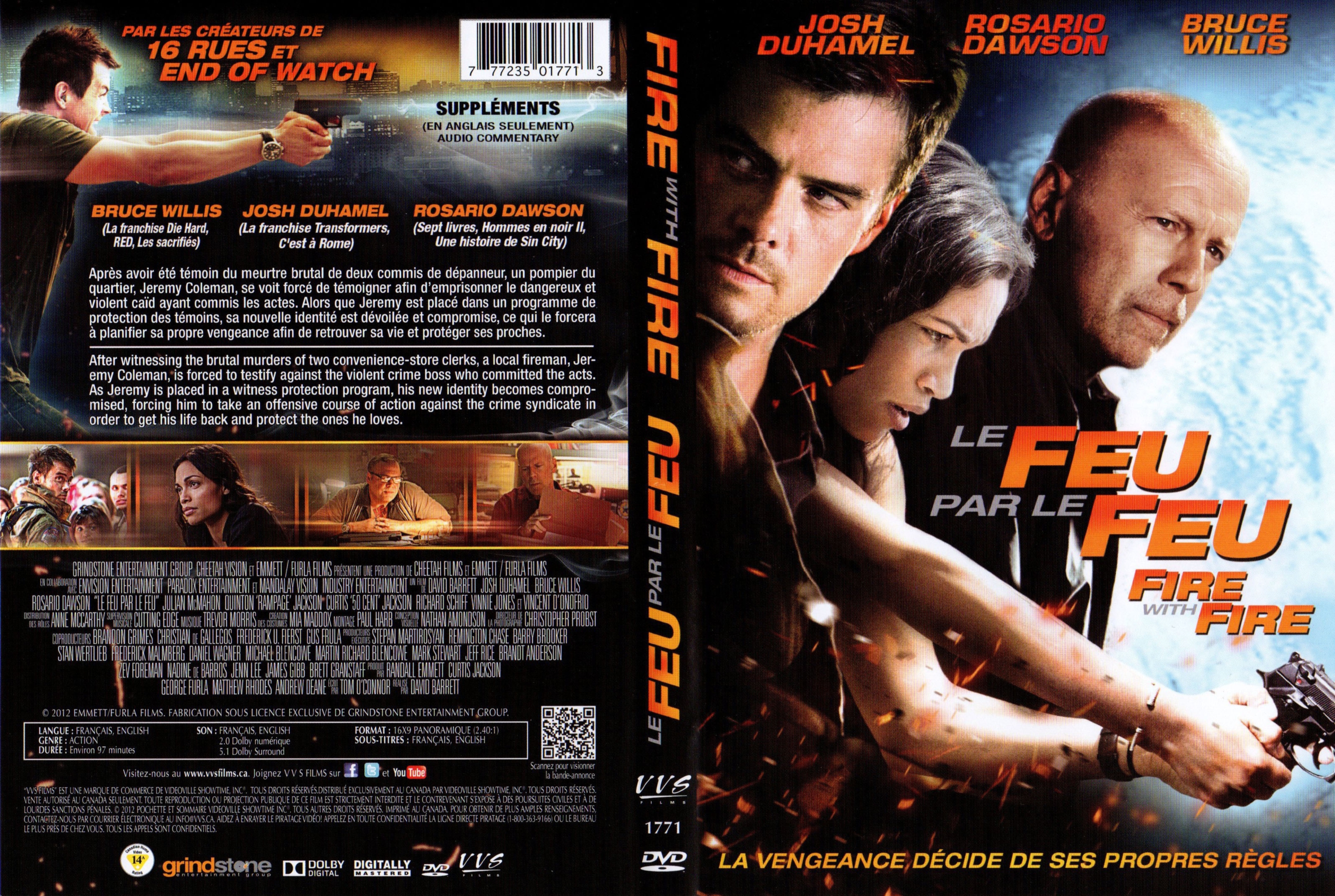 Jaquette DVD Le feu par le feu - Fire with Fire (Canadienne)