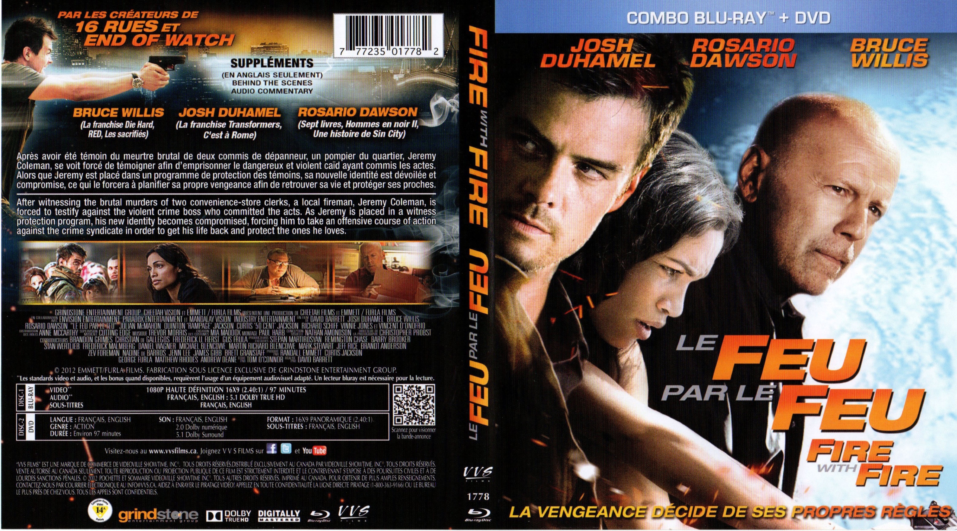 Jaquette DVD Le feu par le feu - Fire with Fire (Canadienne) (BLU-RAY)