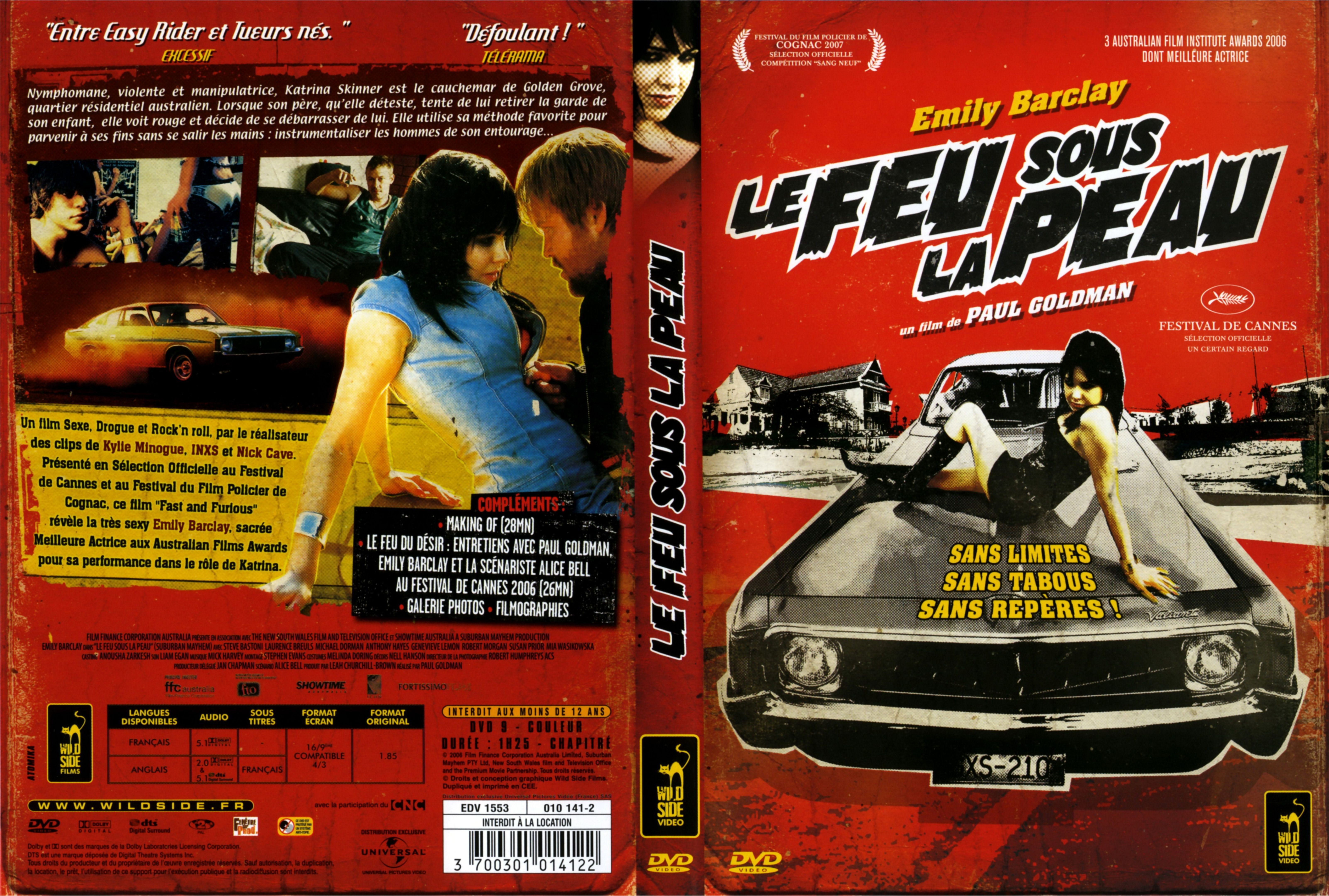 Jaquette DVD Le feu sous la peau