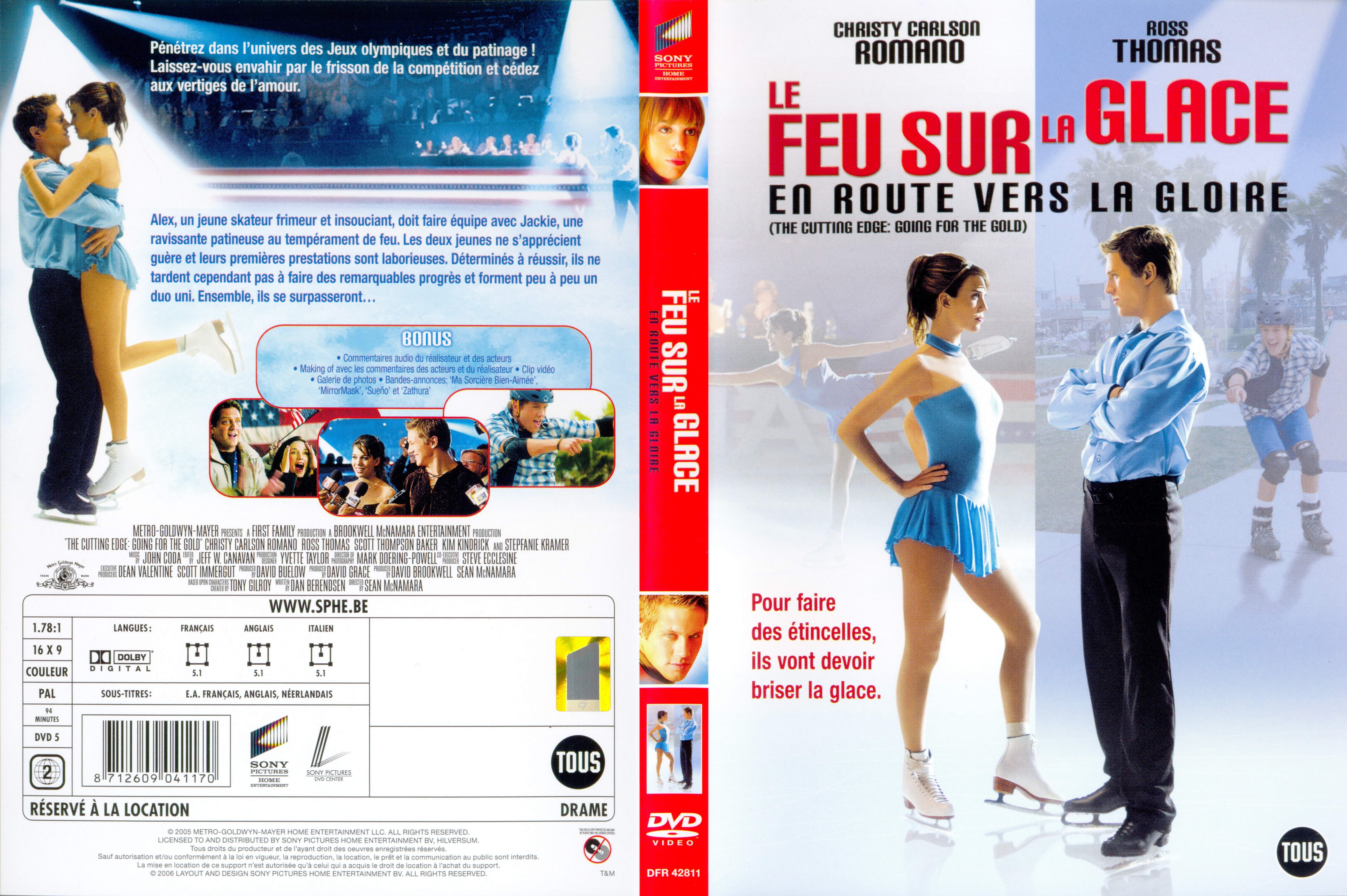 Jaquette DVD Le feu sur la glace en route vers la gloire v2