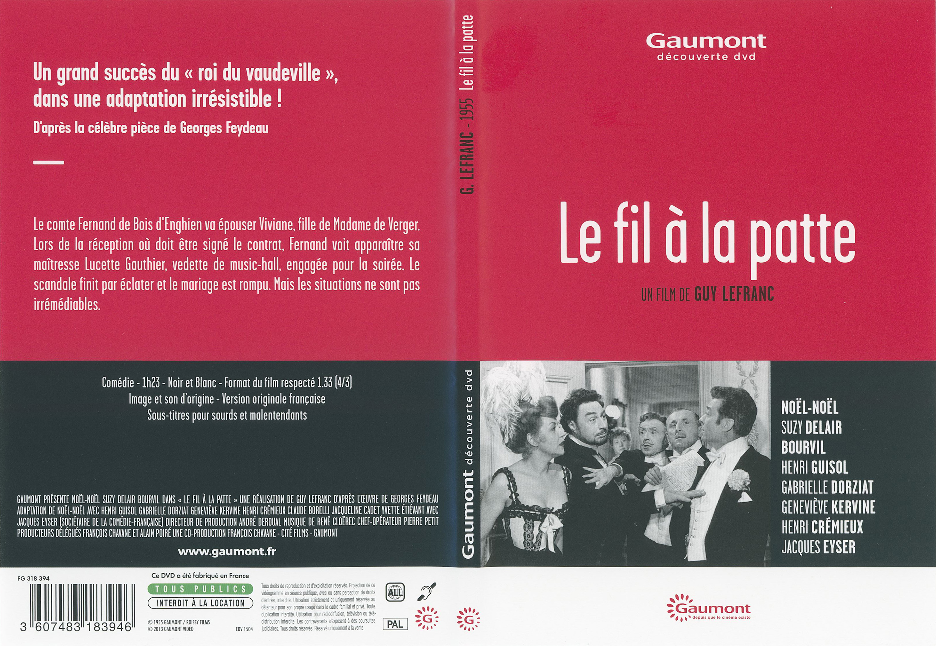 Jaquette DVD Le fil a la patte (1955) v3