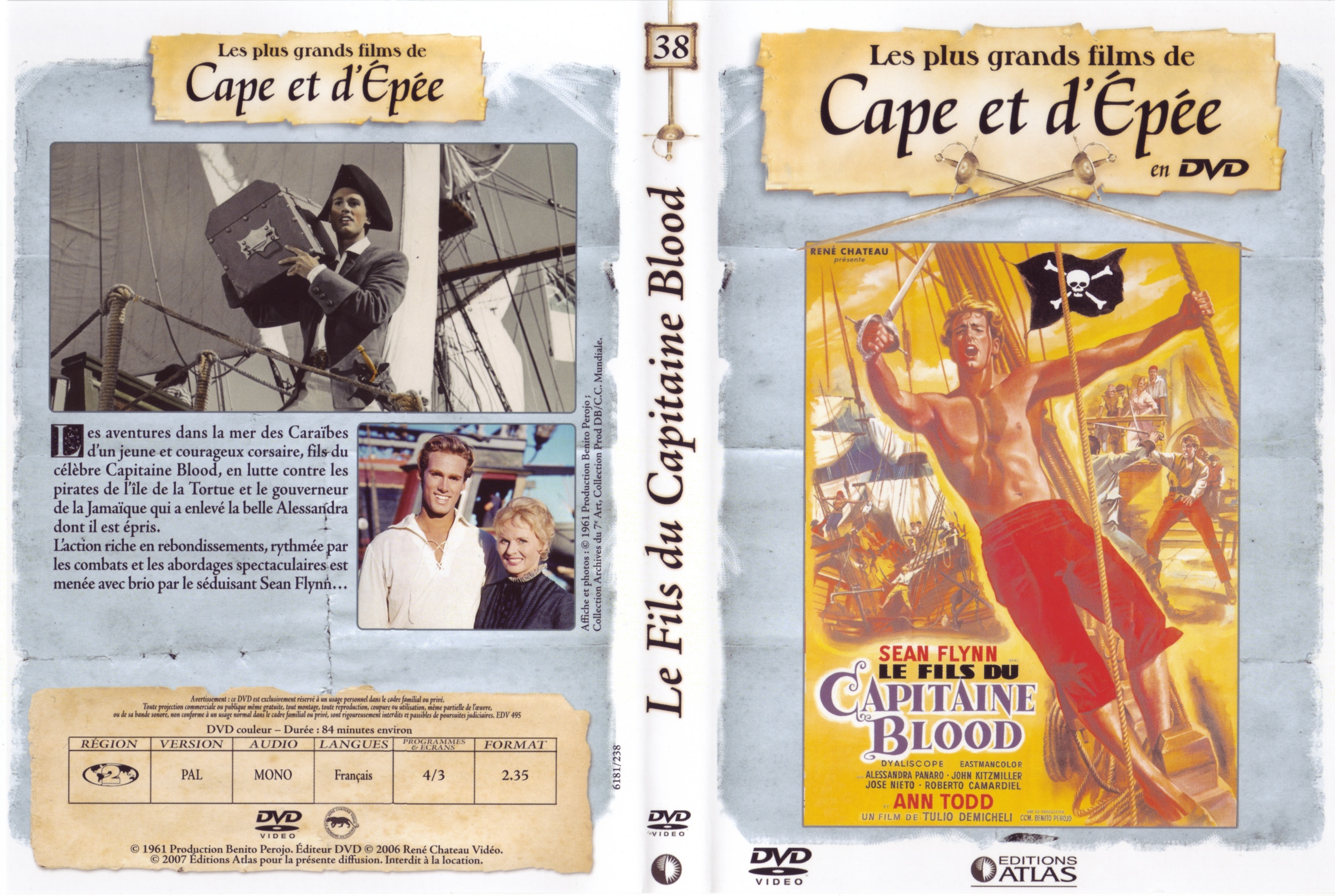 Jaquette DVD Le fils du Capitaine Blood