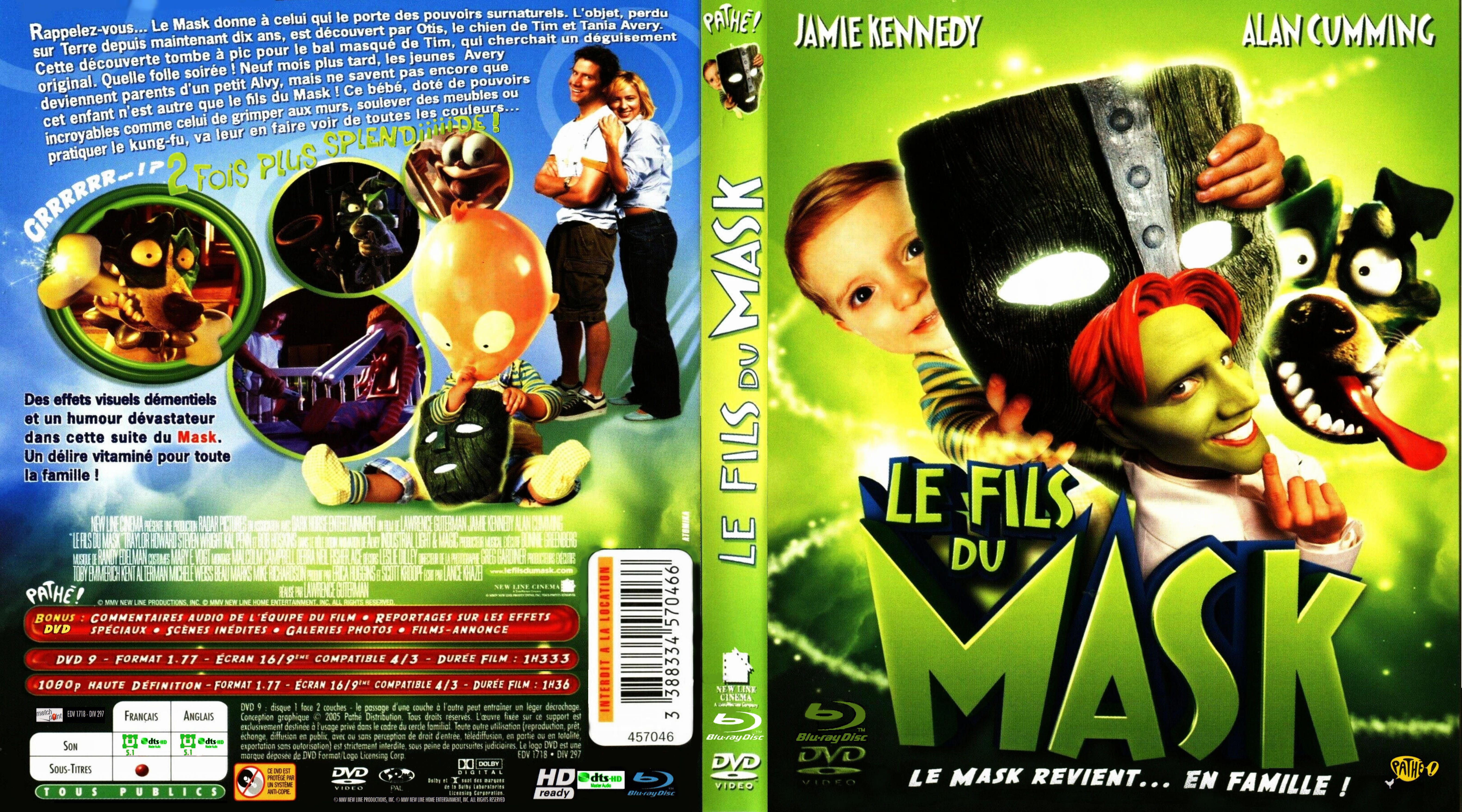 Jaquette DVD Le fils du Mask custom (BLU-RAY)