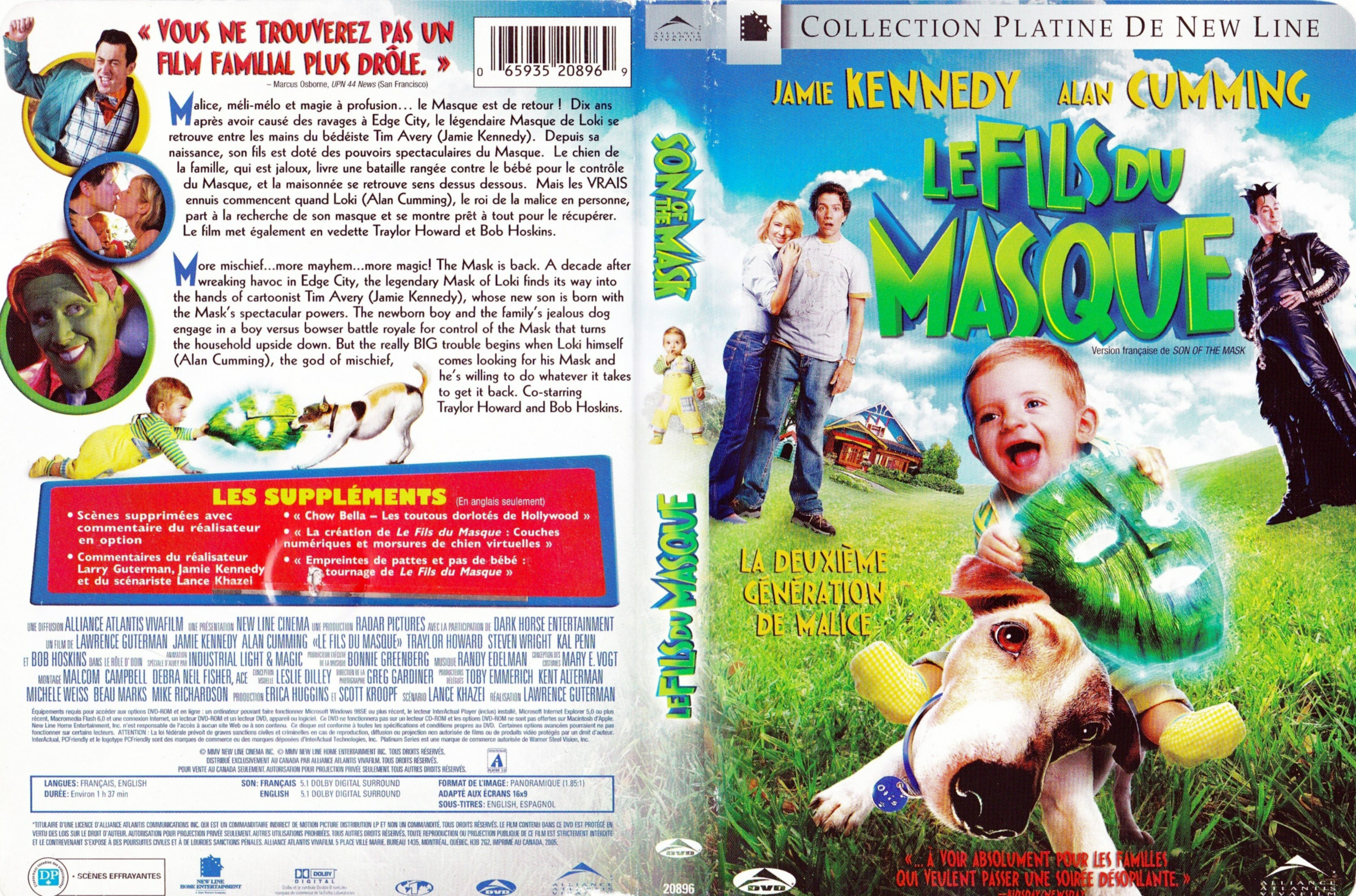 Jaquette DVD Le fils du Masque - Son of mask (Canadienne)