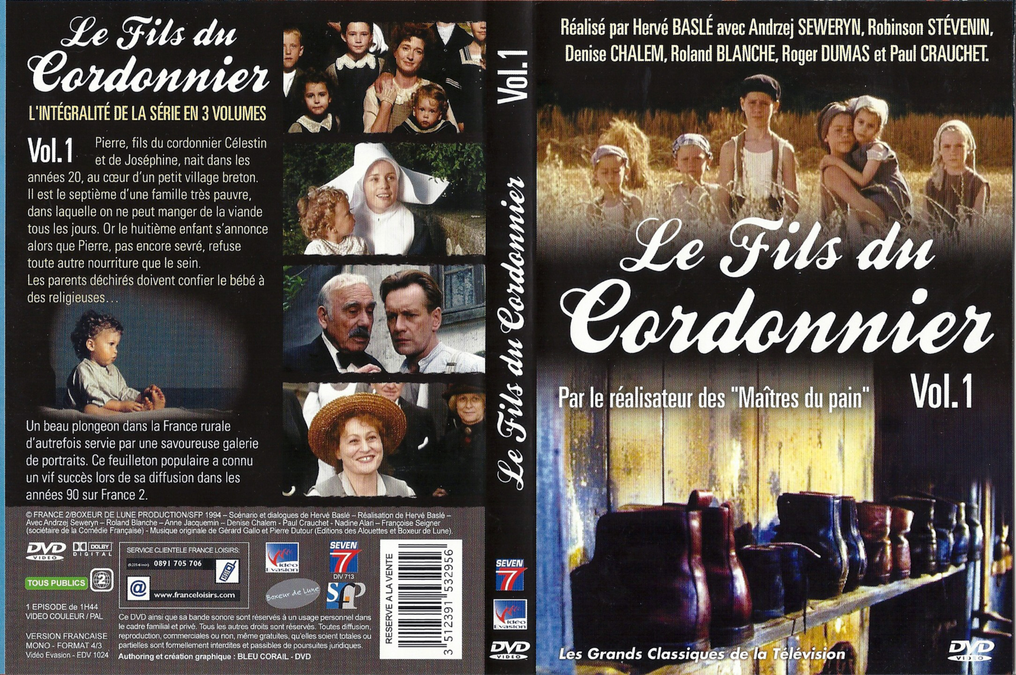 Jaquette DVD Le fils du cordonnier vol 01