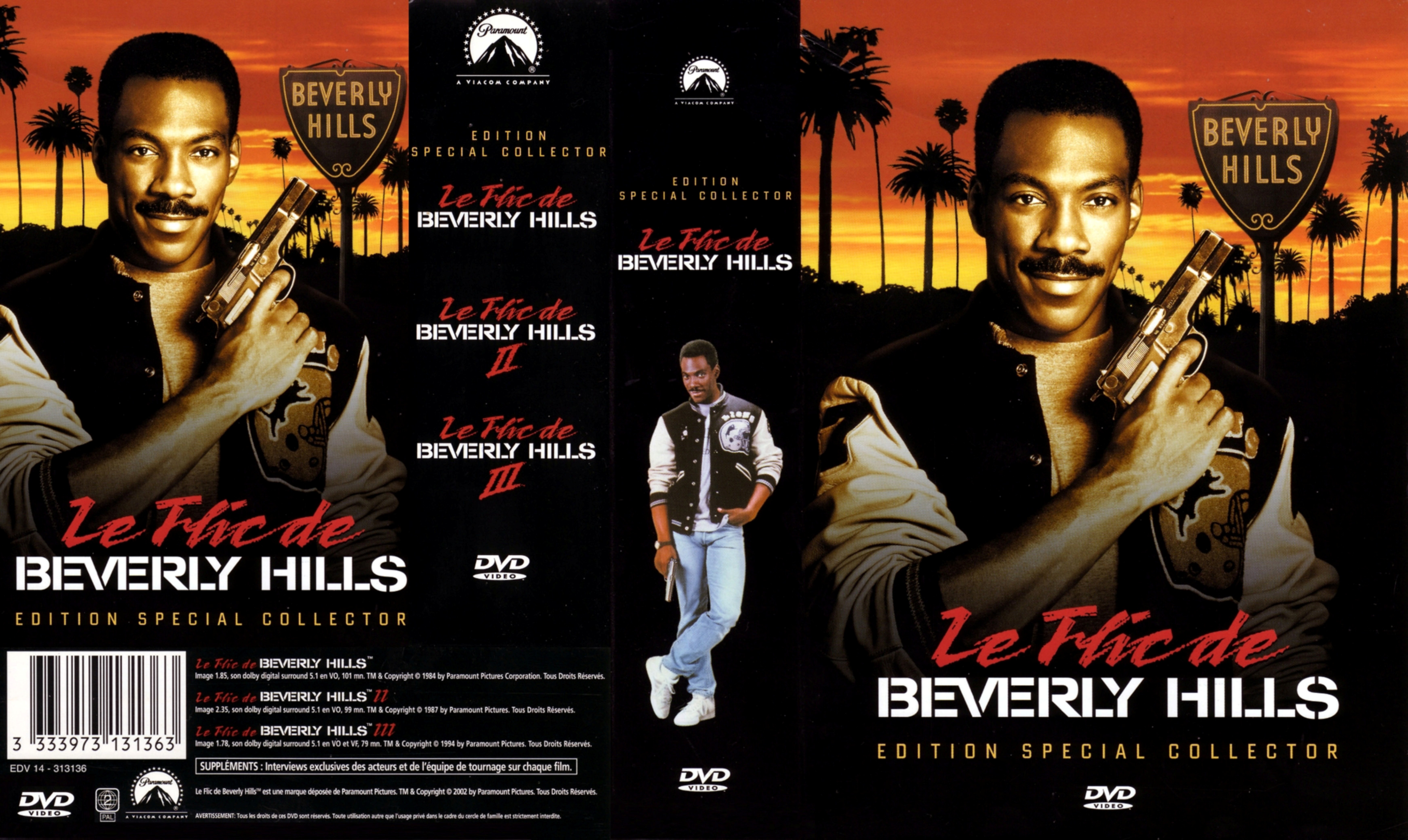 Jaquette DVD Le flic de Beverly Hills Trilogie