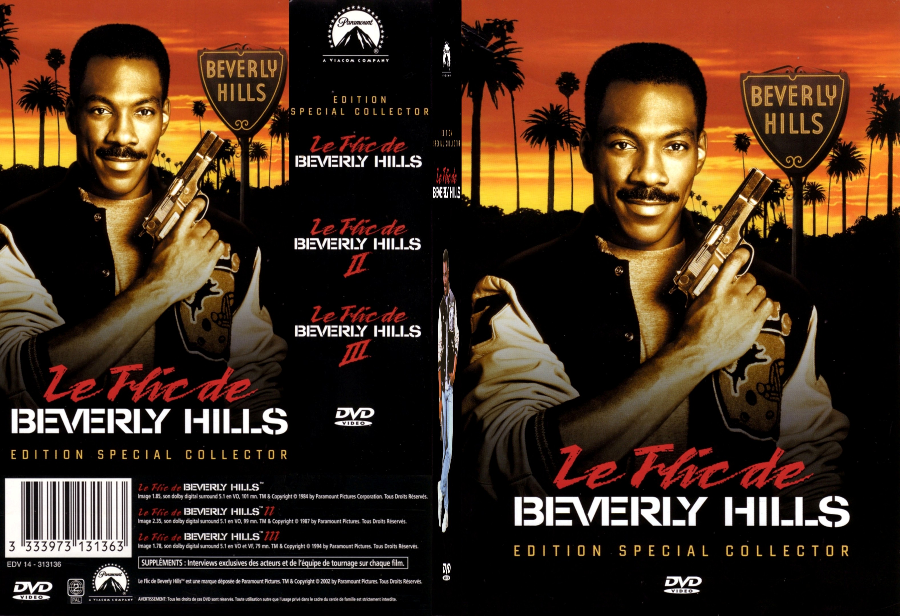 Jaquette DVD Le flic de Beverly Hills Trilogie - SLIM