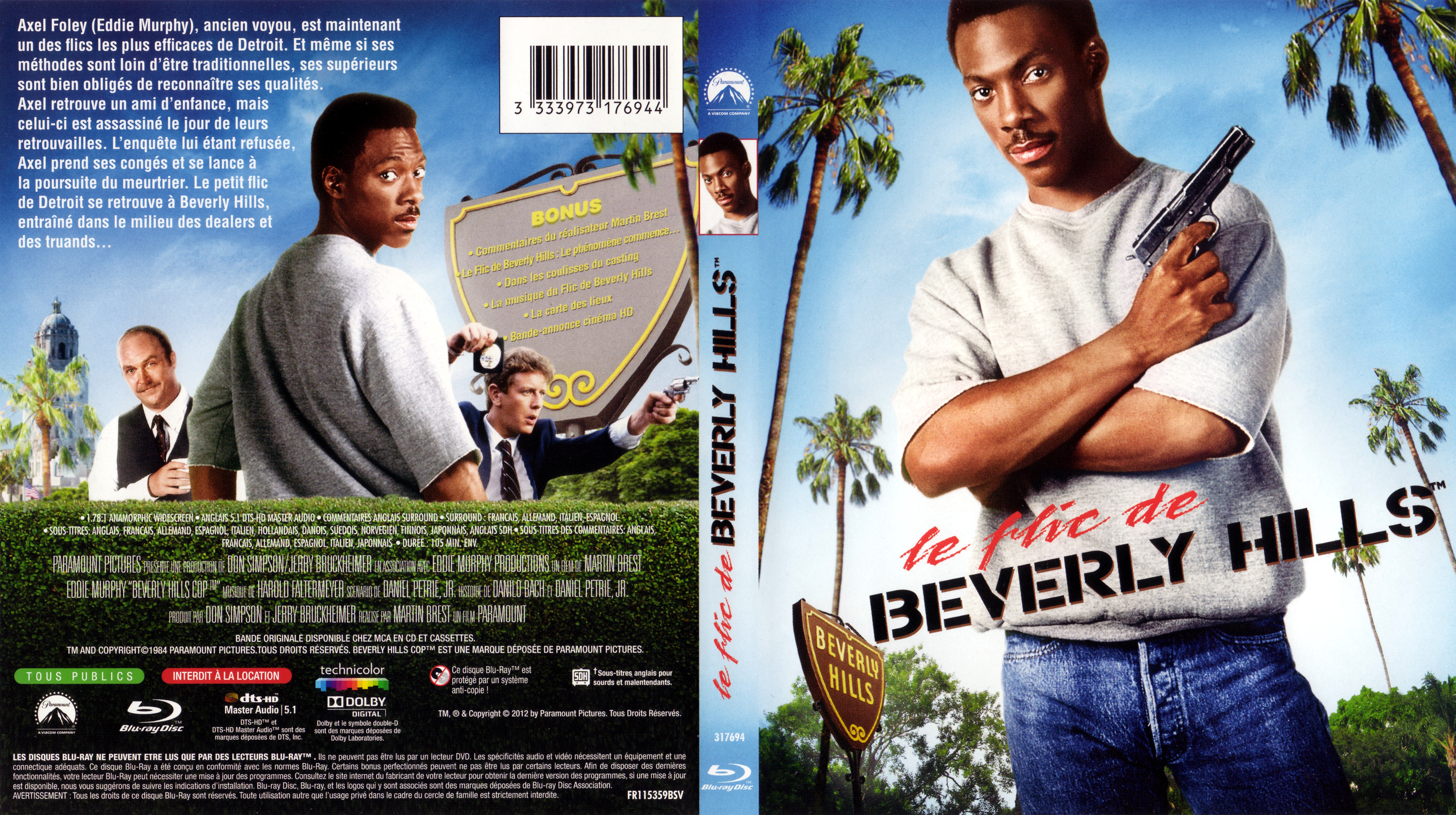 Jaquette DVD Le flic de Beverly Hills (BLU-RAY)