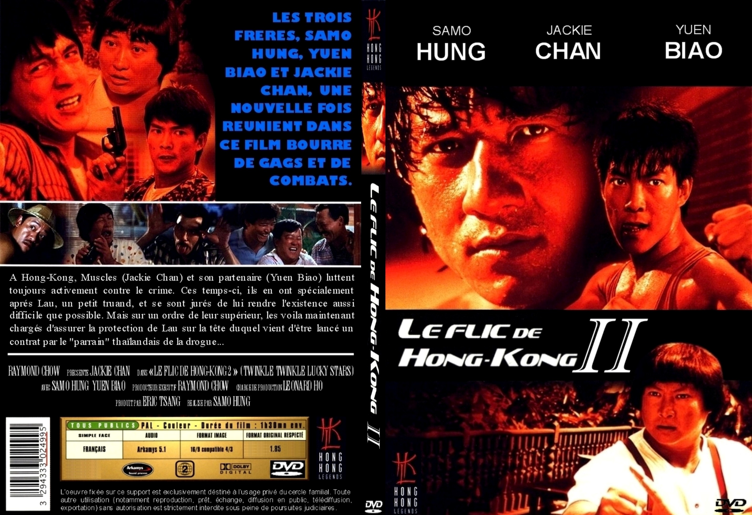 Jaquette DVD Le flic de hong kong 2 custom - SLIM