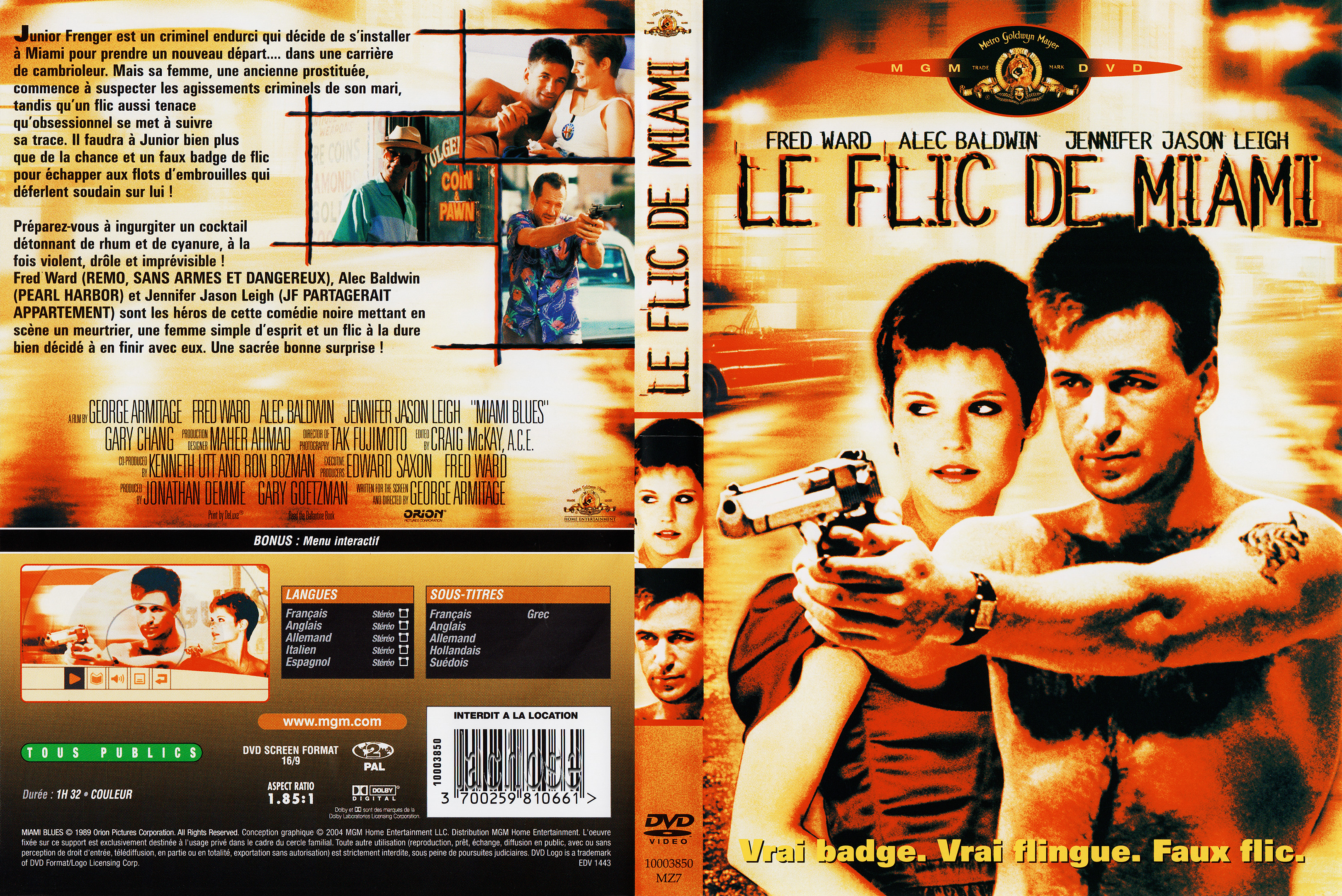 Jaquette DVD Le flic de miami