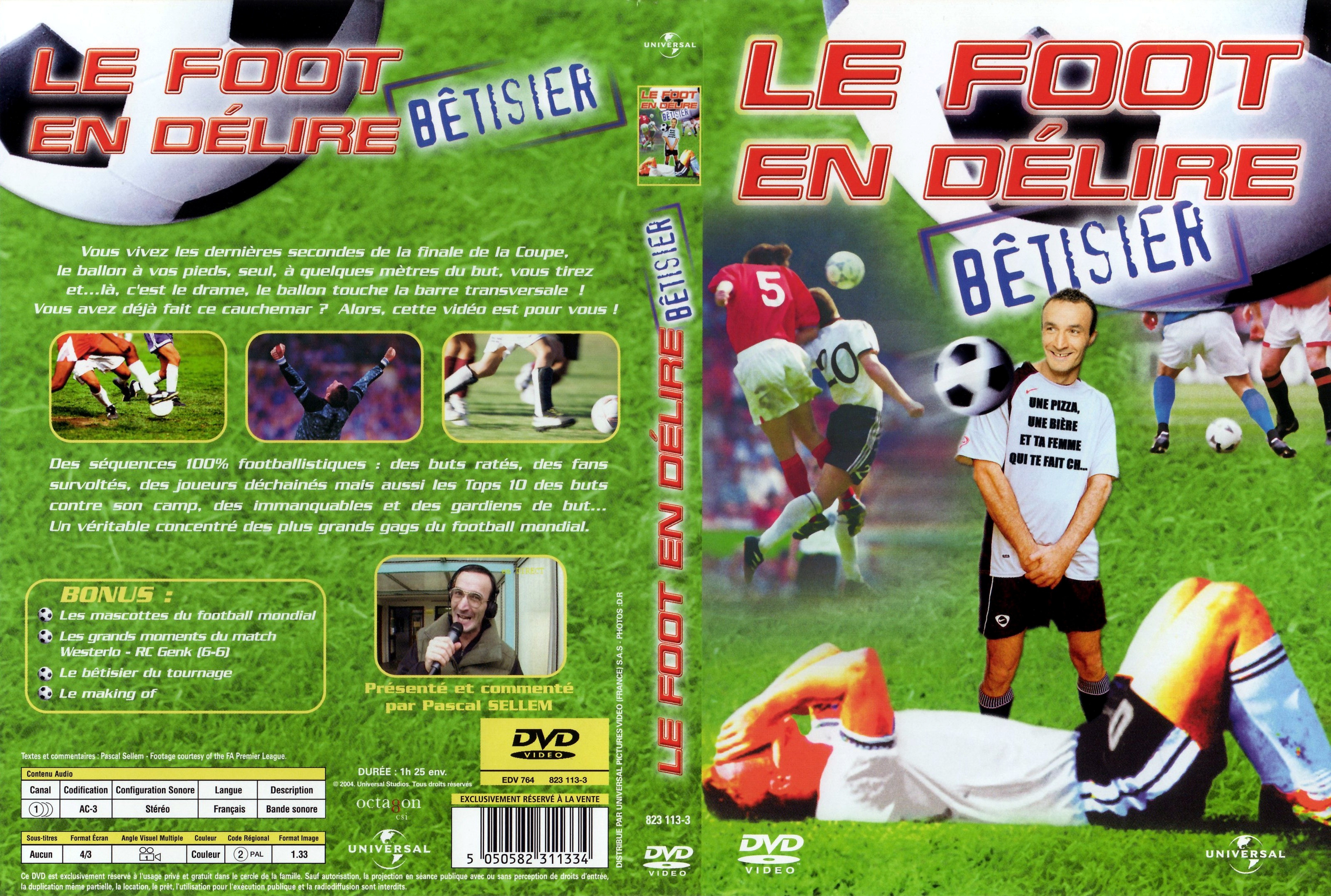 Jaquette DVD Le foot en dlire - Le btisier