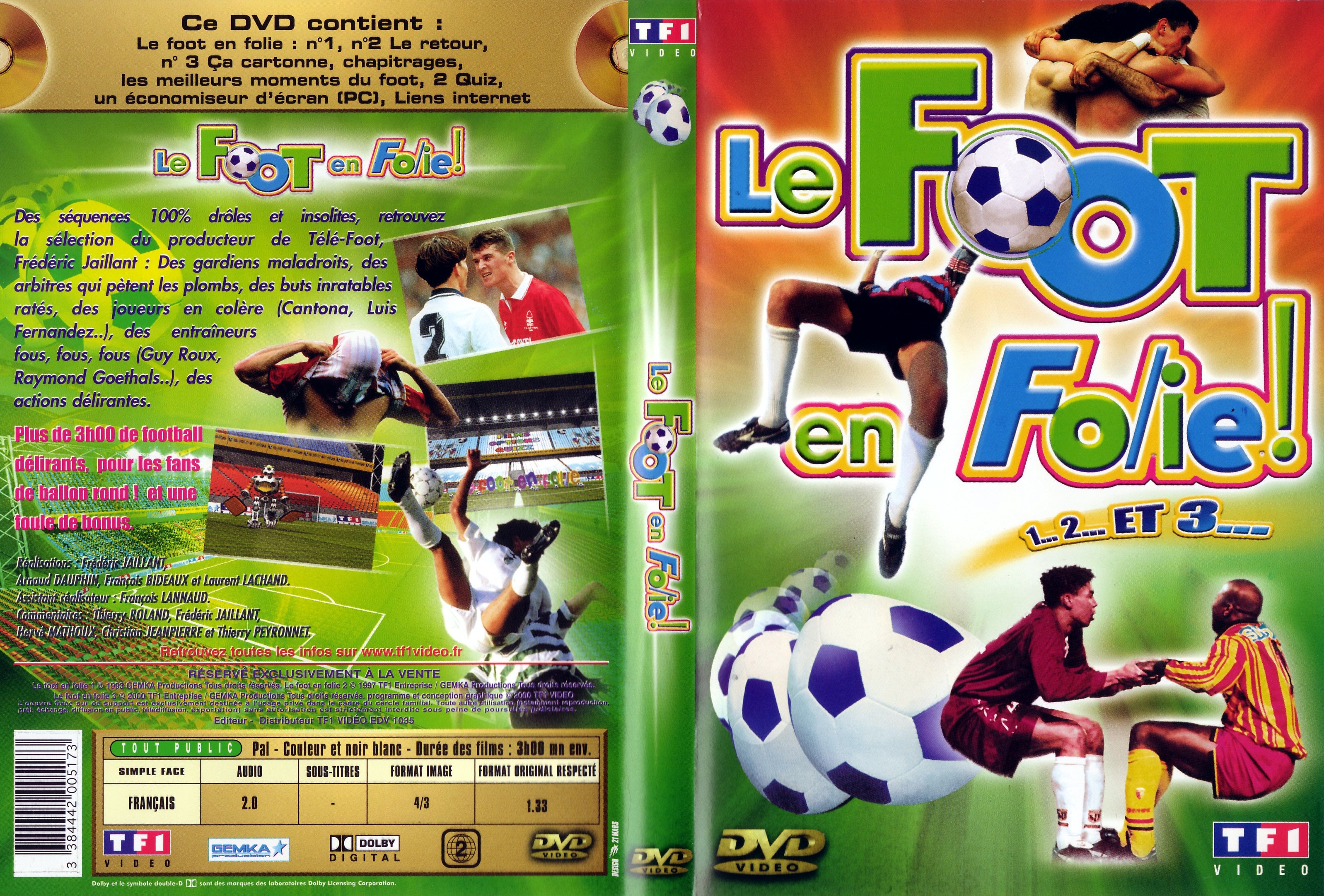 Jaquette DVD Le foot en folie 1 2 et 3