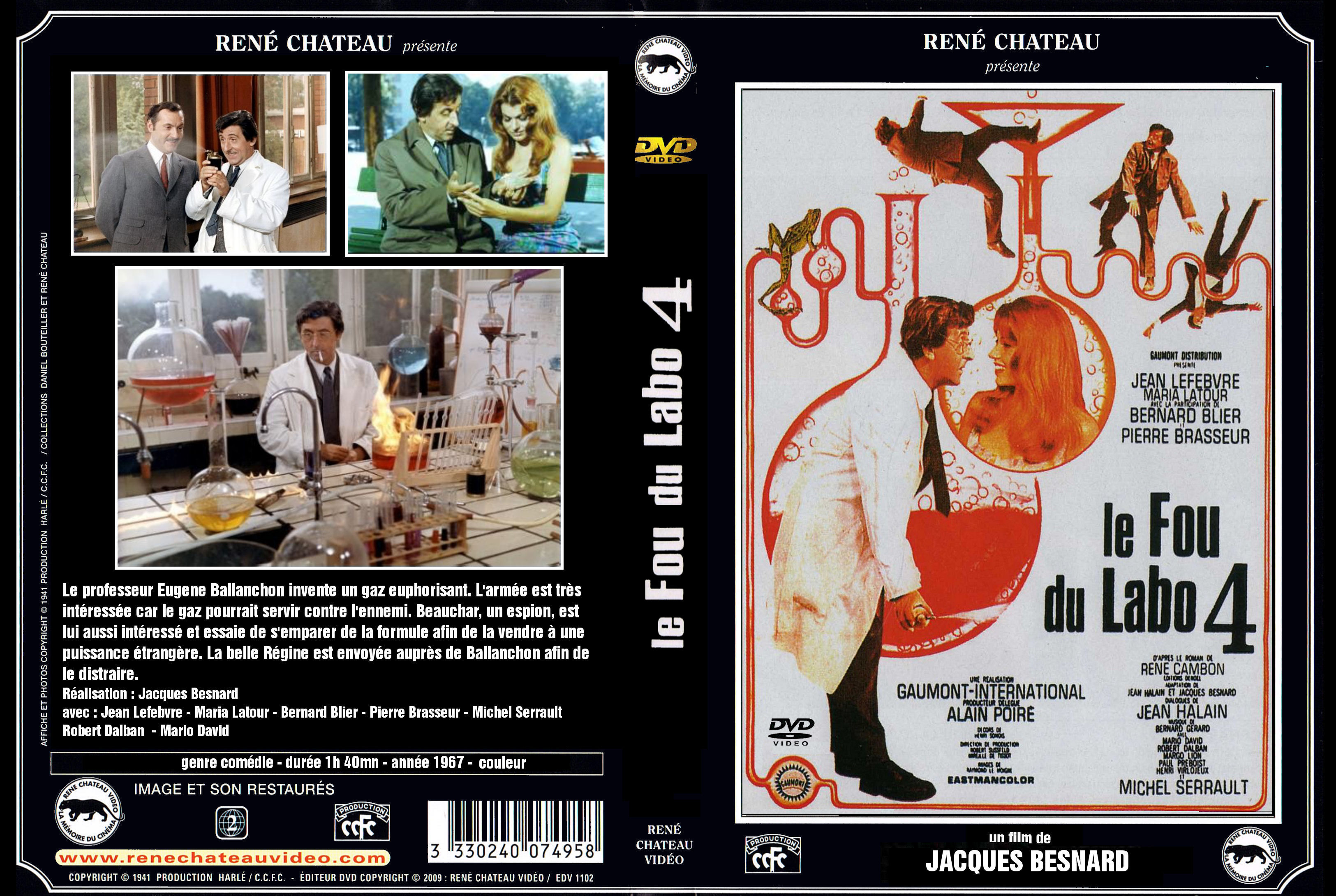 Jaquette DVD Le fou du labo 4 custom