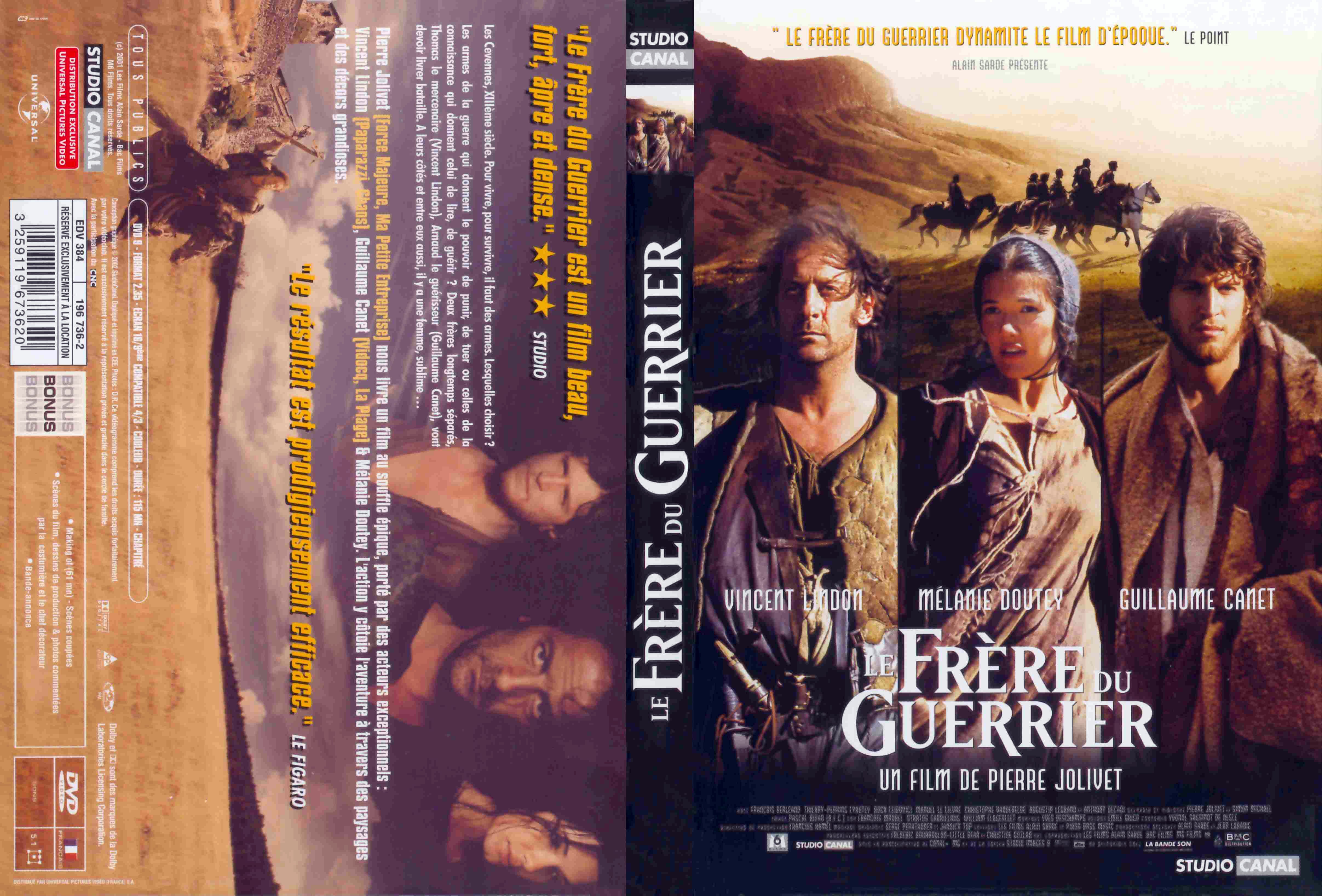 Jaquette DVD Le frre du guerrier