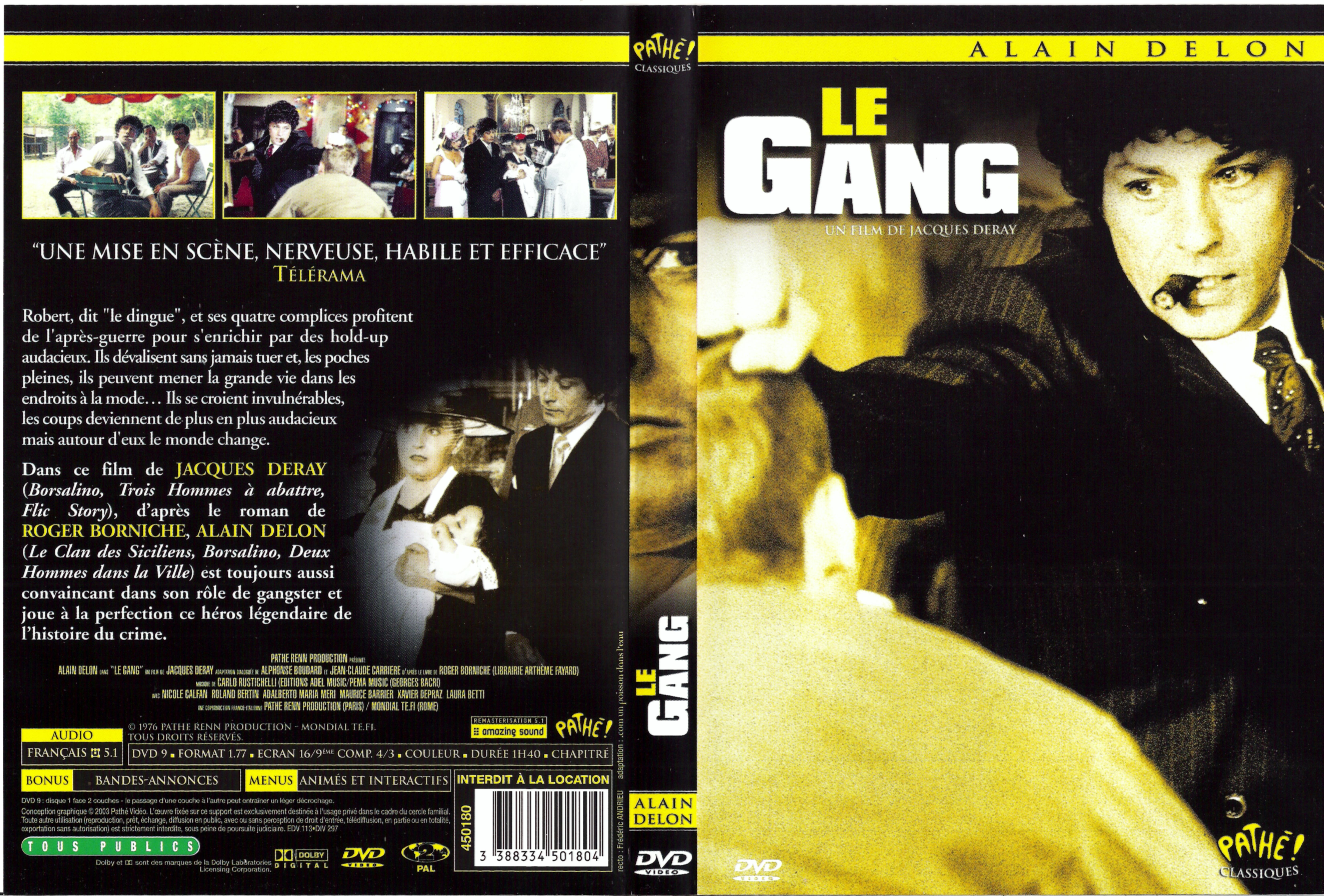 Jaquette DVD Le gang