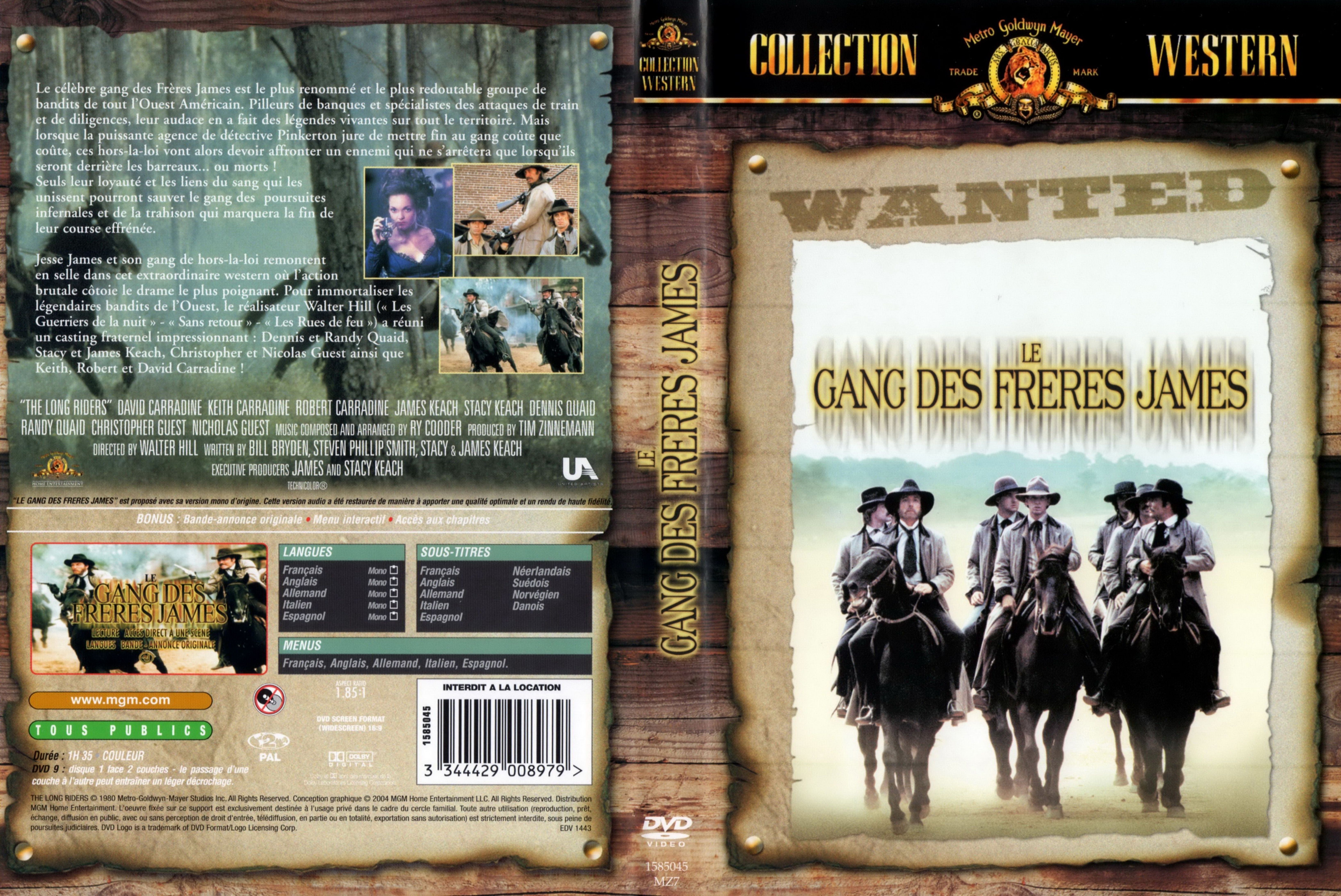 Jaquette DVD Le gang des Frres James