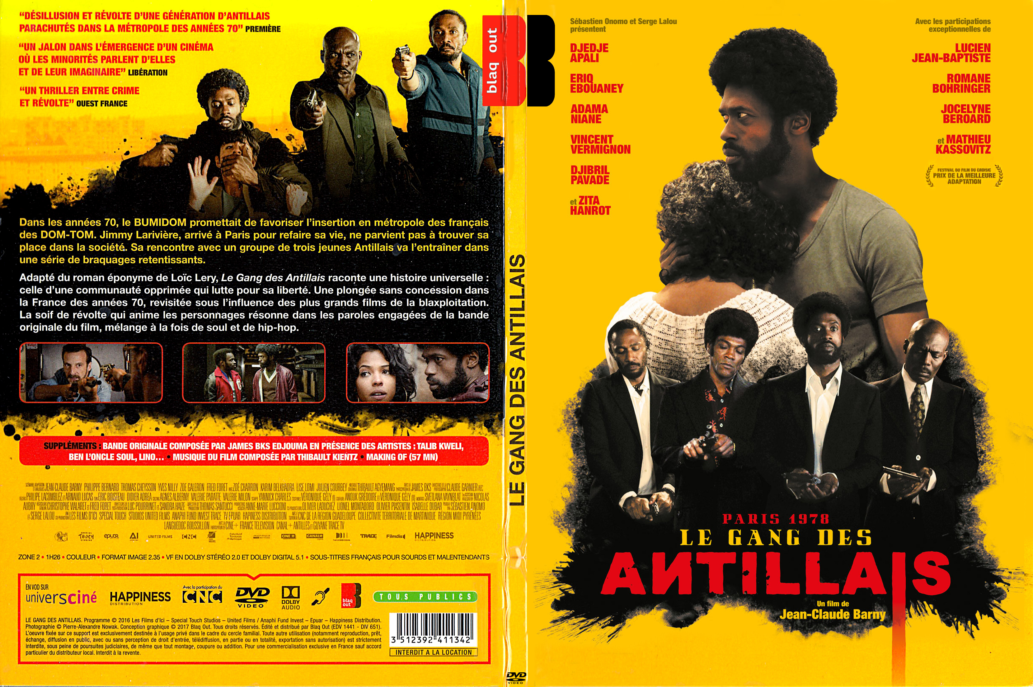 Jaquette DVD Le gang des antillais