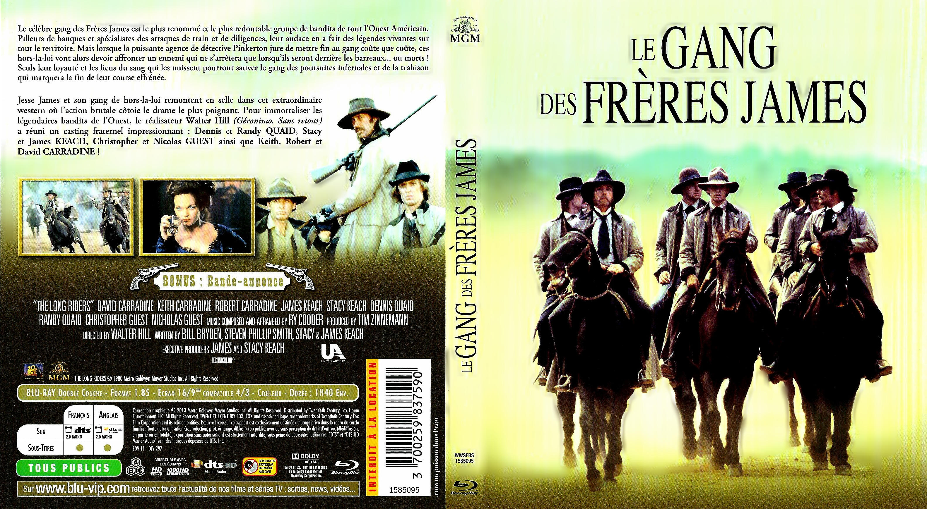 Jaquette DVD Le gang des frres James (BLU-RAY)