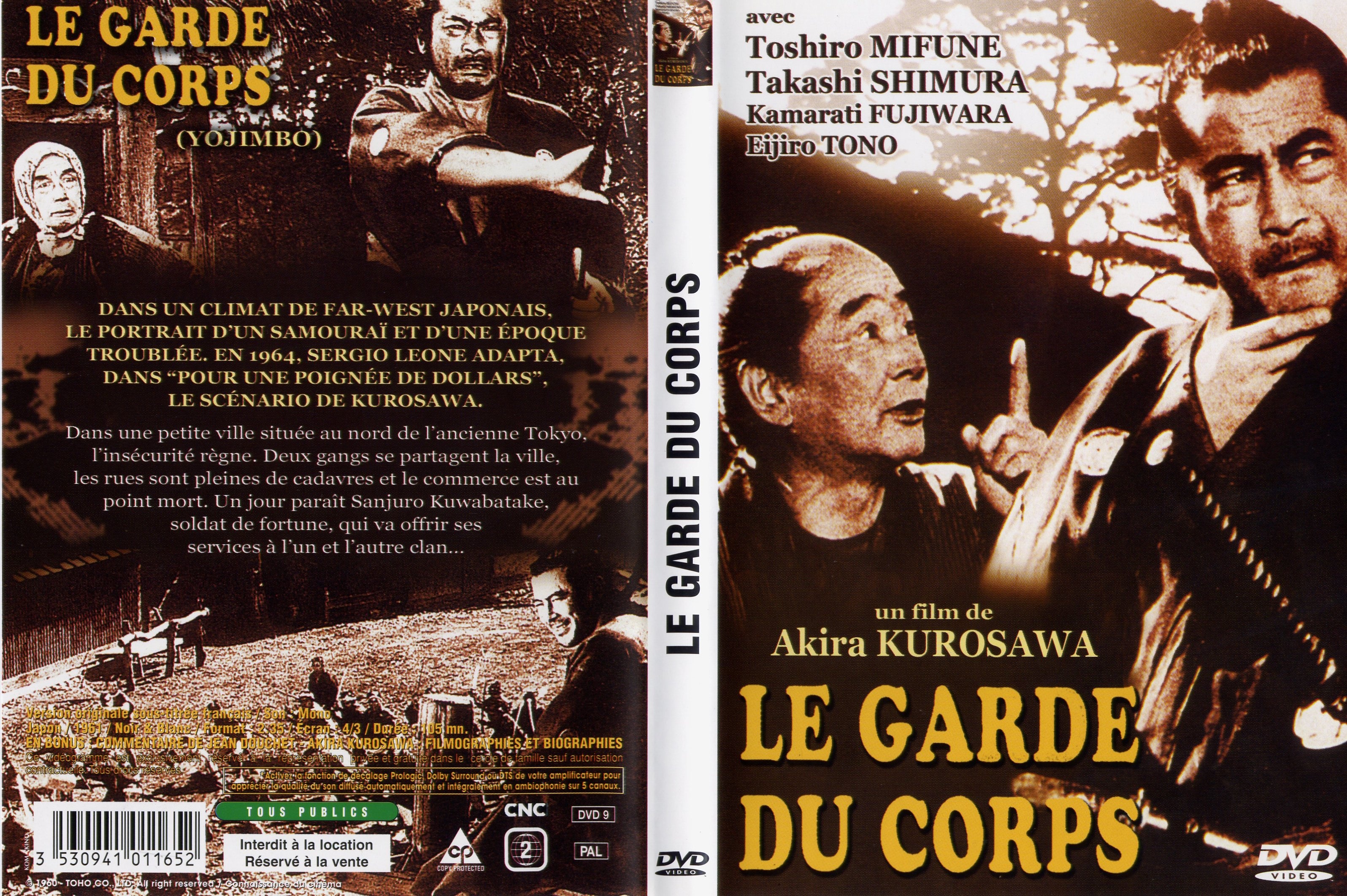 Jaquette DVD Le garde du corps